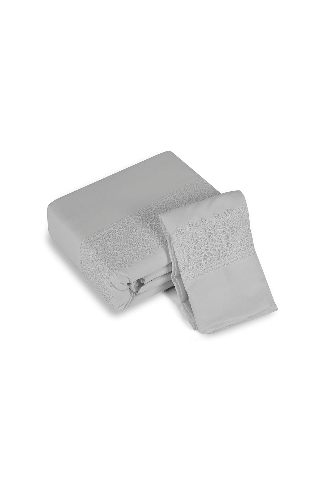 Redtag-Grey-2-Piece-Lace-Trim-Duvet-Cover-Set-(Single-Size)-Category:Duvet-Covers,-Colour:Grey,-Deals:New-In,-Dept:Home,-Filter:Home-Bedroom,-HMW-BED-Duvet-Covers,-New-In-HMW-BED,-Non-Sale,-S23A,-Section:Homewares-Home-Bedroom-
