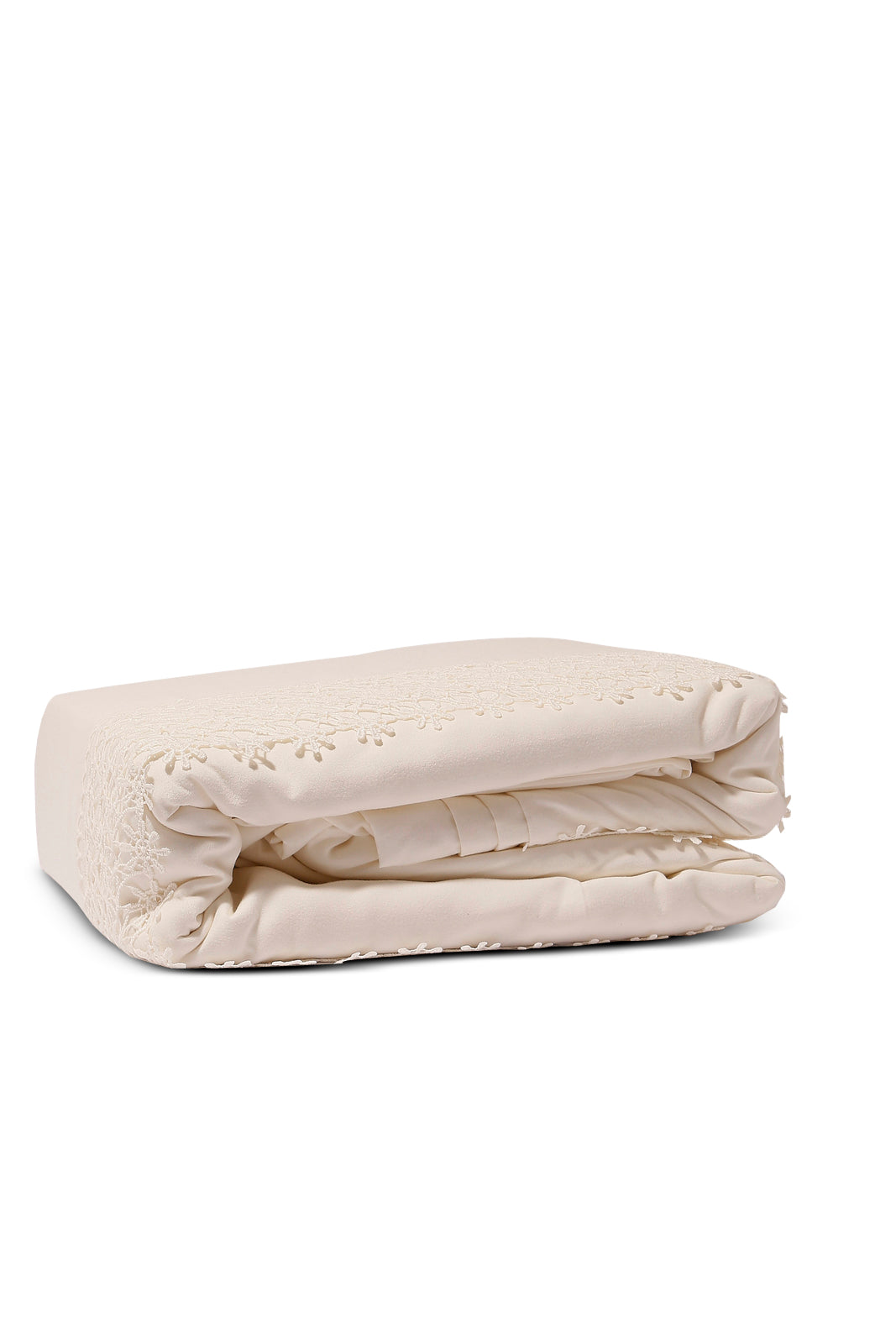 Redtag-Ivory-3-Piece-Lace-Trim-Duvet-Cover-Set-(Double-Size)-Category:Duvet-Covers,-Colour:Ivory,-Deals:New-In,-Dept:Home,-Filter:Home-Bedroom,-HMW-BED-Duvet-Covers,-New-In-HMW-BED,-Non-Sale,-Section:Homewares,-W22B-Home-Bedroom-