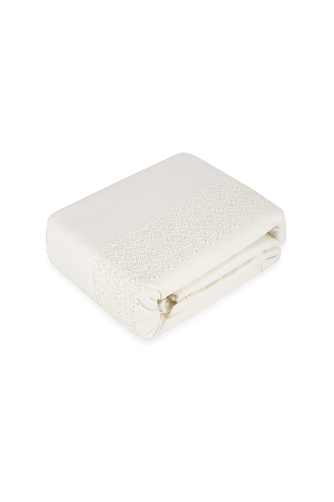 Redtag-Ivory-3-Piece-Lace-Trim-Duvet-Cover-Set-(King-Size)-Category:Duvet-Covers,-Colour:Ivory,-Deals:New-In,-Dept:Home,-Filter:Home-Bedroom,-HMW-BED-Duvet-Covers,-New-In-HMW-BED,-Non-Sale,-Section:Homewares,-W22B-Home-Bedroom-