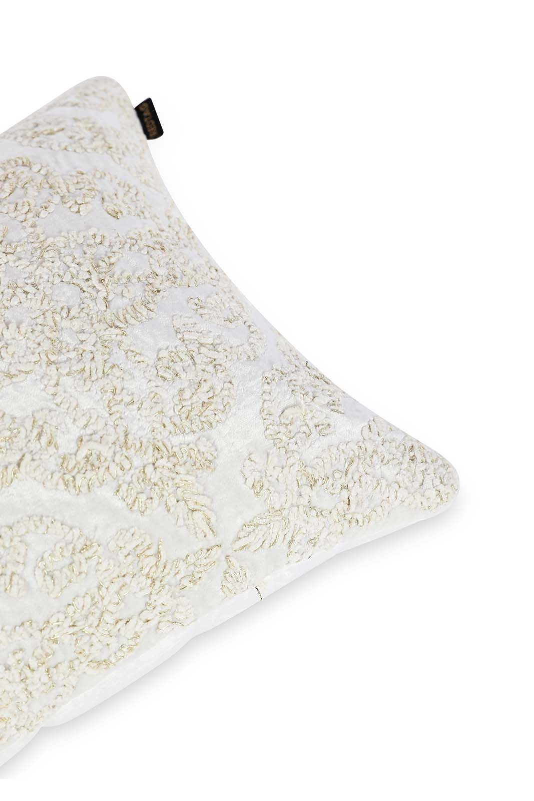 Redtag-Ivory-Embellished-Cushion-Category:Cushions,-Colour:Ivory,-Deals:New-In,-Dept:Home,-Filter:Home-Bedroom,-HMW-BED-Cushions,-New-In-HMW-BED,-Non-Sale,-S23A,-Section:Homewares-Home-Bedroom-