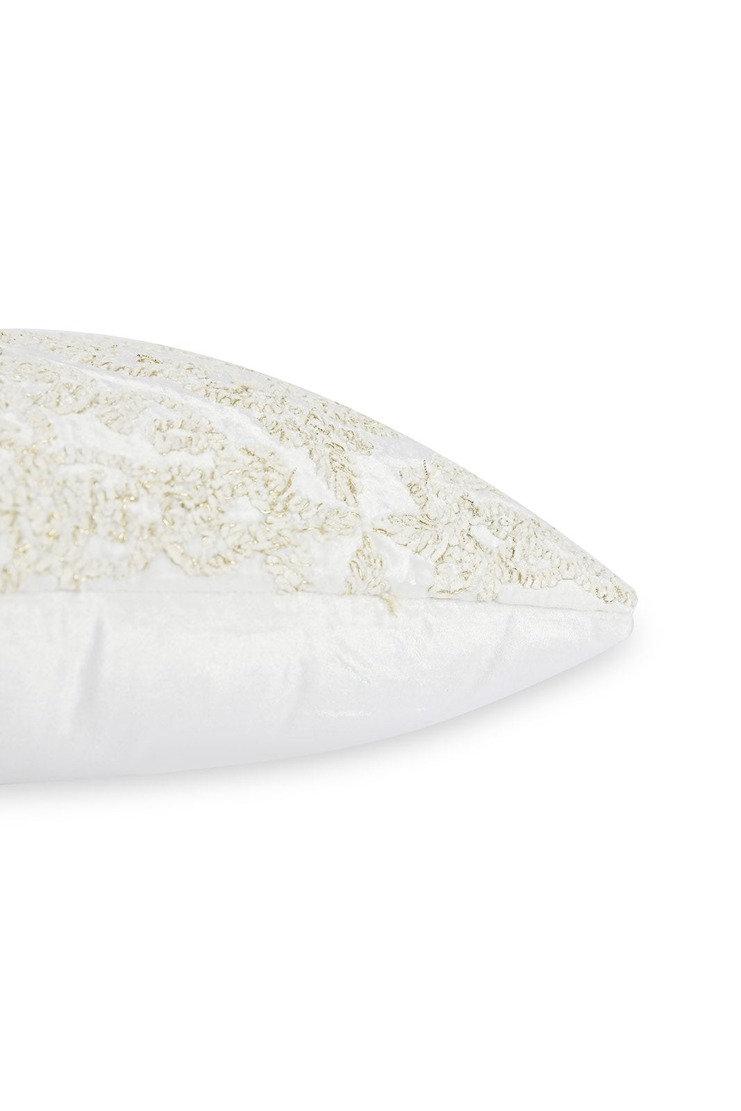Redtag-Ivory-Embellished-Cushion-Category:Cushions,-Colour:Ivory,-Deals:New-In,-Dept:Home,-Filter:Home-Bedroom,-HMW-BED-Cushions,-New-In-HMW-BED,-Non-Sale,-S23A,-Section:Homewares-Home-Bedroom-