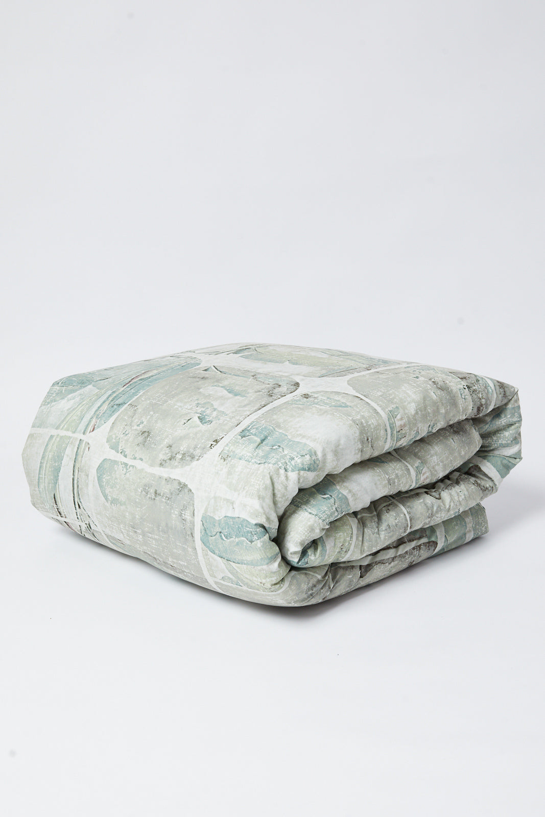 Redtag-Green-6-Pc-Leaves-Print-Reversible-Comforter-Set-(Double-Size)-Category:Comforters,-Colour:Green,-Deals:New-In,-Dept:Home,-Filter:Home-Bedroom,-HMW-BED-Comforters,-New-In-HMW-BED,-Non-Sale,-S23A,-Section:Homewares-Home-Bedroom-