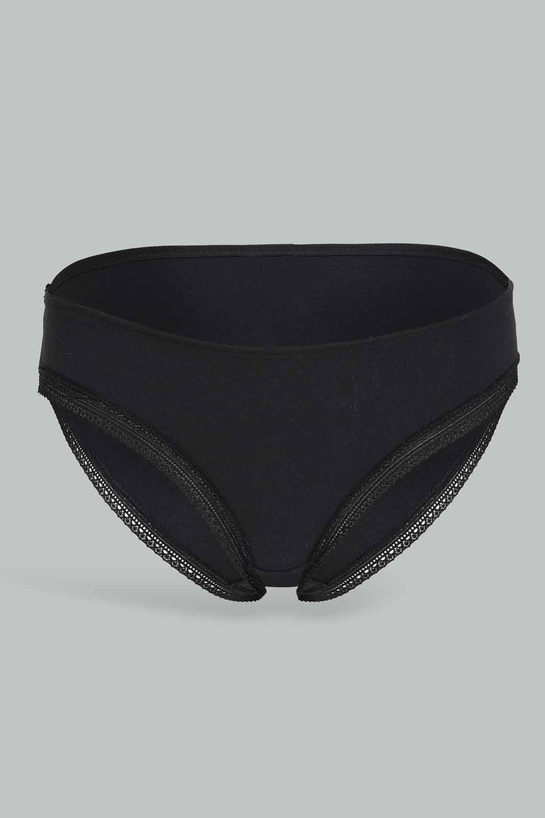 Redtag-Women-Black-Colorsolid-Bikini-Brief-Category:Briefs,-Colour:Black,-Deals:New-In,-Dept:Ladieswear,-Filter:Women's-Clothing,-New-In-Women-APL,-Non-Sale,-S23A,-Section:Women,-TBL,-Women-Briefs--