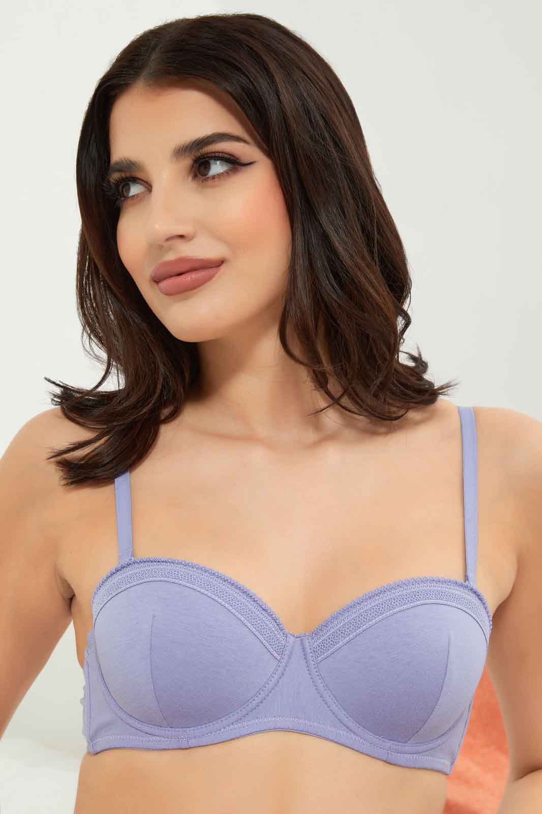 Women Lilac Balconette Bra