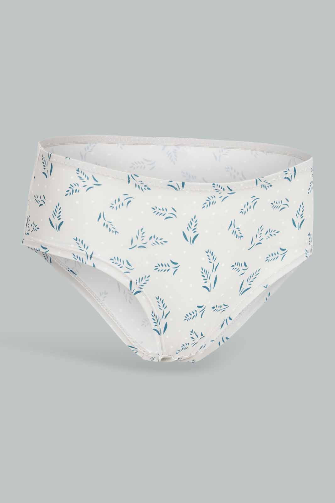 Redtag-Women-Teal-Color-Aop-Boyleg-Brief-Category:Briefs,-Colour:Teal,-Deals:New-In,-Dept:Ladieswear,-Filter:Women's-Clothing,-New-In-Women-APL,-Non-Sale,-S23A,-Section:Women,-TBL,-Women-Briefs--