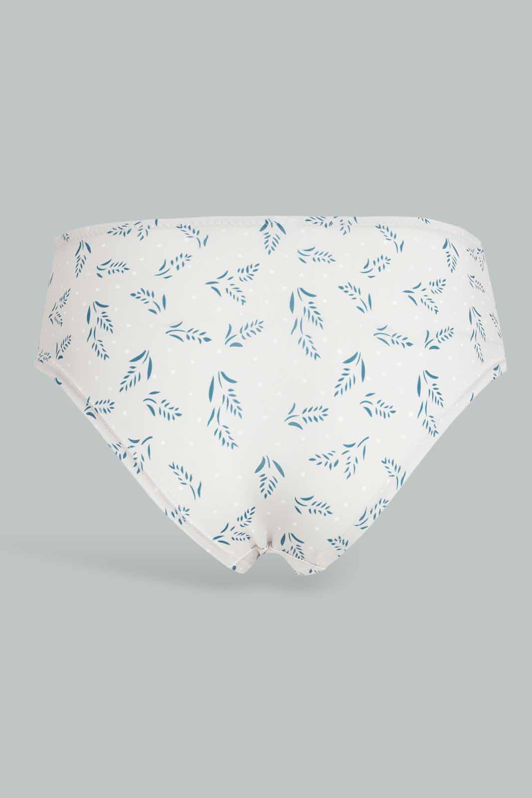 Redtag-Women-Teal-Color-Aop-Boyleg-Brief-Category:Briefs,-Colour:Teal,-Deals:New-In,-Dept:Ladieswear,-Filter:Women's-Clothing,-New-In-Women-APL,-Non-Sale,-S23A,-Section:Women,-TBL,-Women-Briefs--
