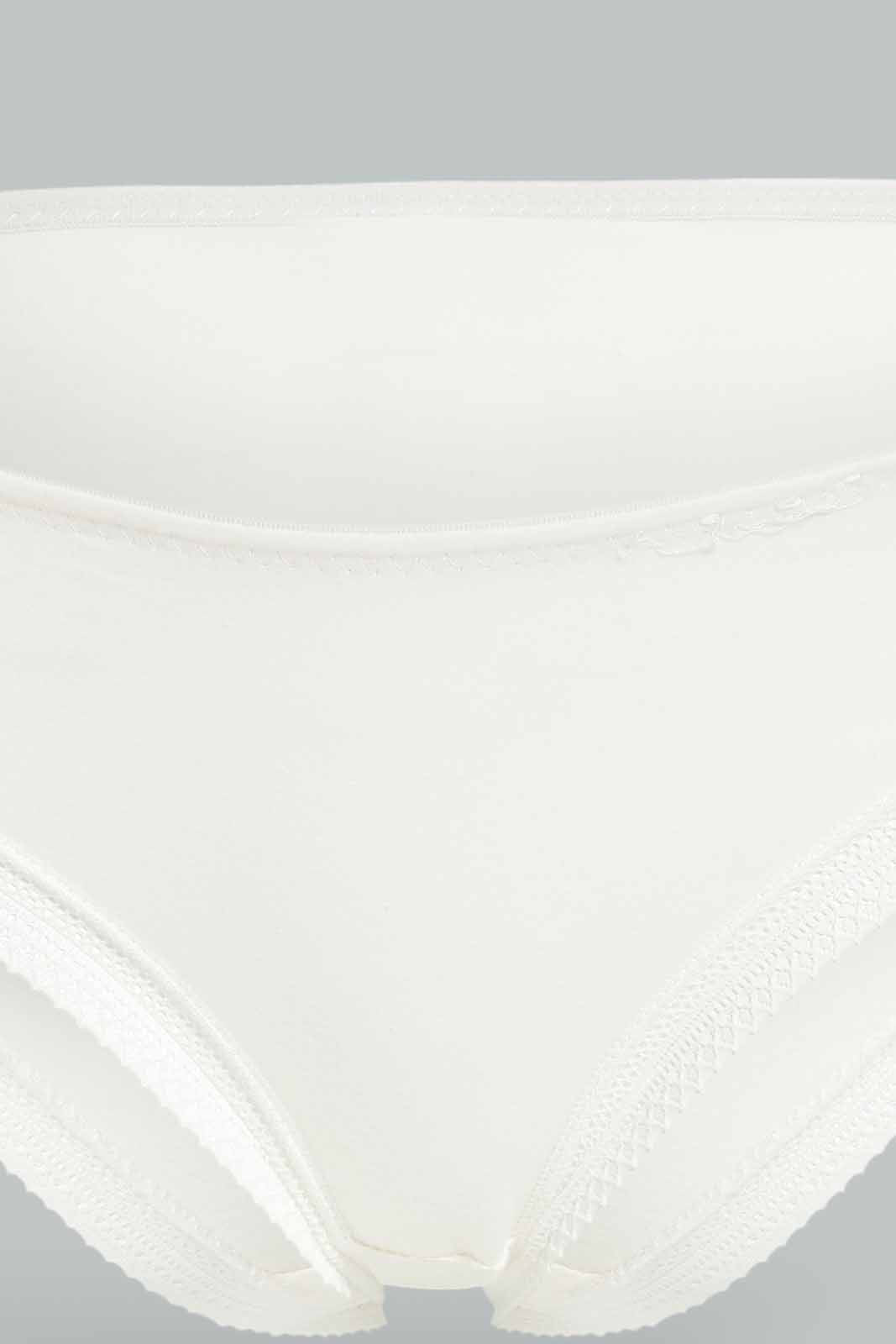 Redtag-Women--White-Color-With-Lace-Bikini-Brief-Category:Briefs,-Colour:White,-Deals:New-In,-Dept:Ladieswear,-Filter:Women's-Clothing,-New-In-Women-APL,-Non-Sale,-S23A,-Section:Women,-TBL,-Women-Briefs--