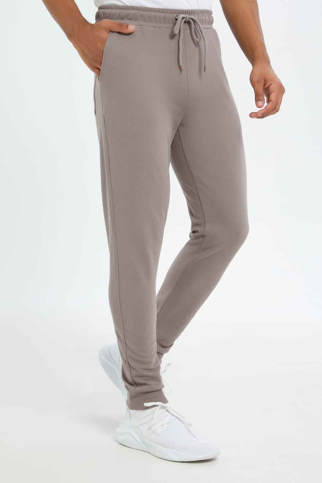 Redtag-Men-Olive-Pique-Jog-Pant-Category:Joggers,-Colour:Brown,-Deals:New-In,-Dept:Menswear,-Filter:Men's-Clothing,-Men-Joggers,-New-In-Men-APL,-Non-Sale,-S23C,-Section:Men-Men's-