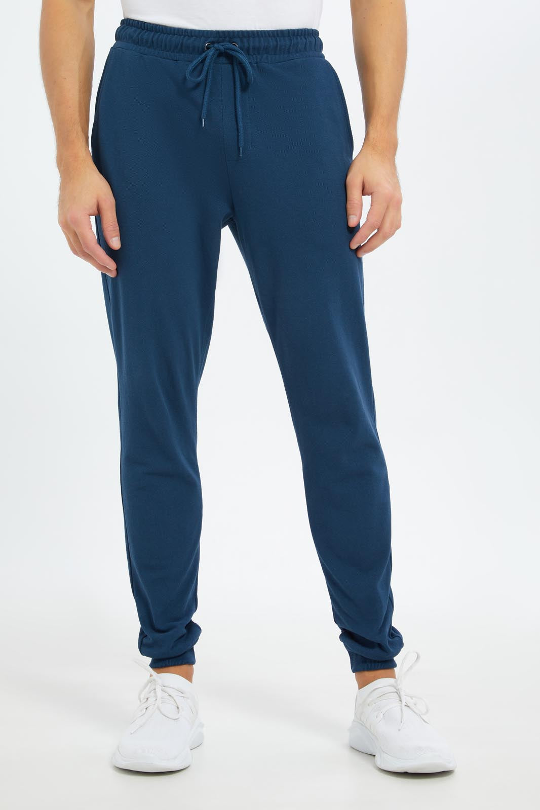Redtag-Men-Blue-Pique-Jog-Pant-Category:Joggers,-Colour:Blue,-Deals:New-In,-Dept:Menswear,-Filter:Men's-Clothing,-Men-Joggers,-New-In-Men-APL,-Non-Sale,-S23C,-Section:Men-Men's-
