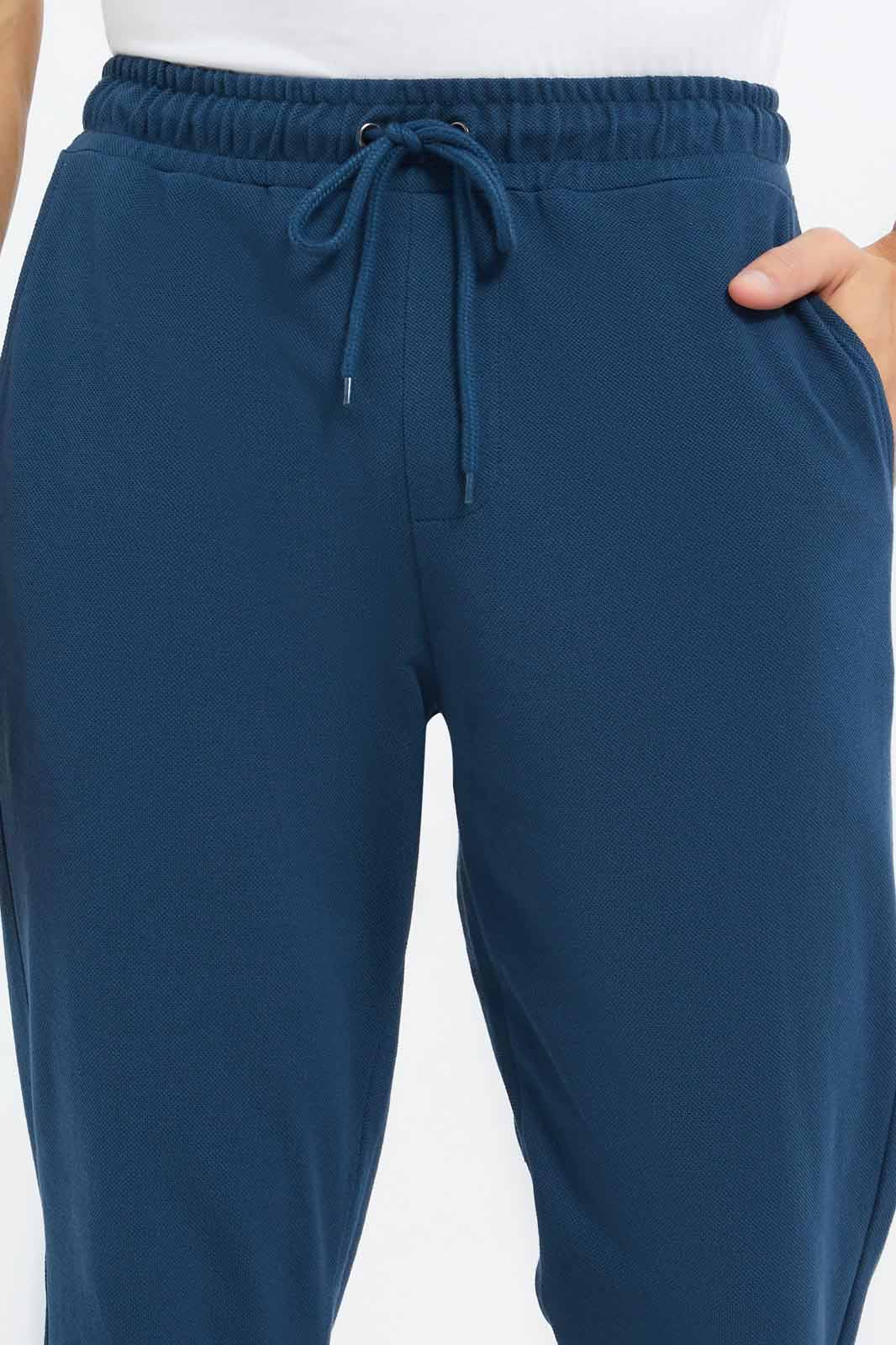 Redtag-Men-Blue-Pique-Jog-Pant-Category:Joggers,-Colour:Blue,-Deals:New-In,-Dept:Menswear,-Filter:Men's-Clothing,-Men-Joggers,-New-In-Men-APL,-Non-Sale,-S23C,-Section:Men-Men's-