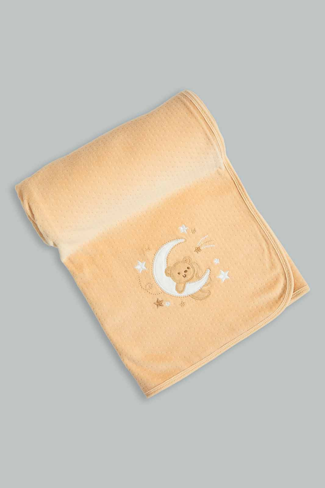 Redtag-Girls-Knit-Sweater-Blanket-Emb-Beige-Category:Newborn-Accessories,-Colour:Yellow,-Deals:New-In,-Dept:New-Born,-Filter:Baby-(0-to-12-Mths),-NBG-Newborn-Accessories,-New-In-NBG-APL,-Non-Sale,-Section:Boys-(0-to-14Yrs),-W22B-Baby-0 to 12 Months