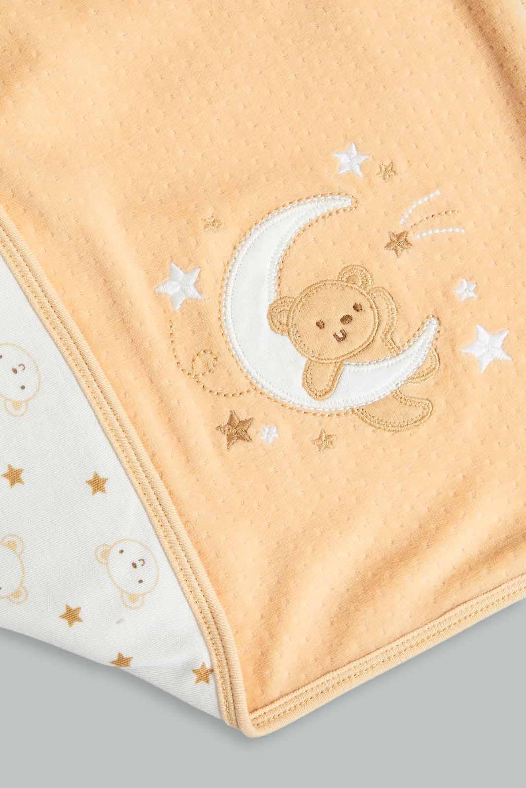 Redtag-Girls-Knit-Sweater-Blanket-Emb-Beige-Category:Newborn-Accessories,-Colour:Yellow,-Deals:New-In,-Dept:New-Born,-Filter:Baby-(0-to-12-Mths),-NBG-Newborn-Accessories,-New-In-NBG-APL,-Non-Sale,-Section:Boys-(0-to-14Yrs),-W22B-Baby-0 to 12 Months