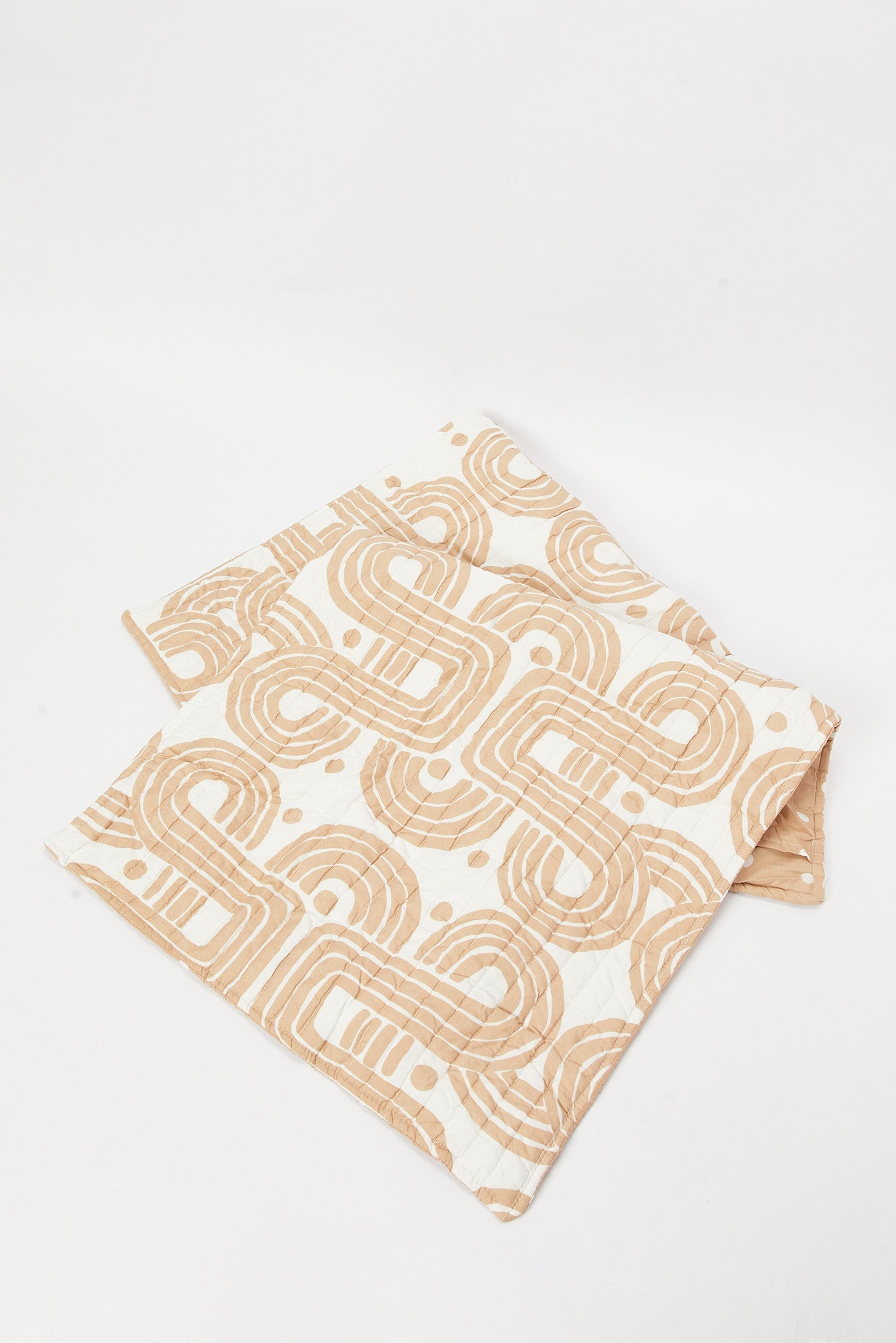 Redtag-Grey-Geometric-3-Pcs-Printed-Quilt-Set-(Single)-Category:Quilts,-Colour:Grey,-Deals:New-In,-Dept:Home,-Filter:Home-Bedroom,-HMW-BED-Quilts,-New-In-HMW-BED,-Non-Sale,-S23A,-Section:Homewares-Home-Bedroom-