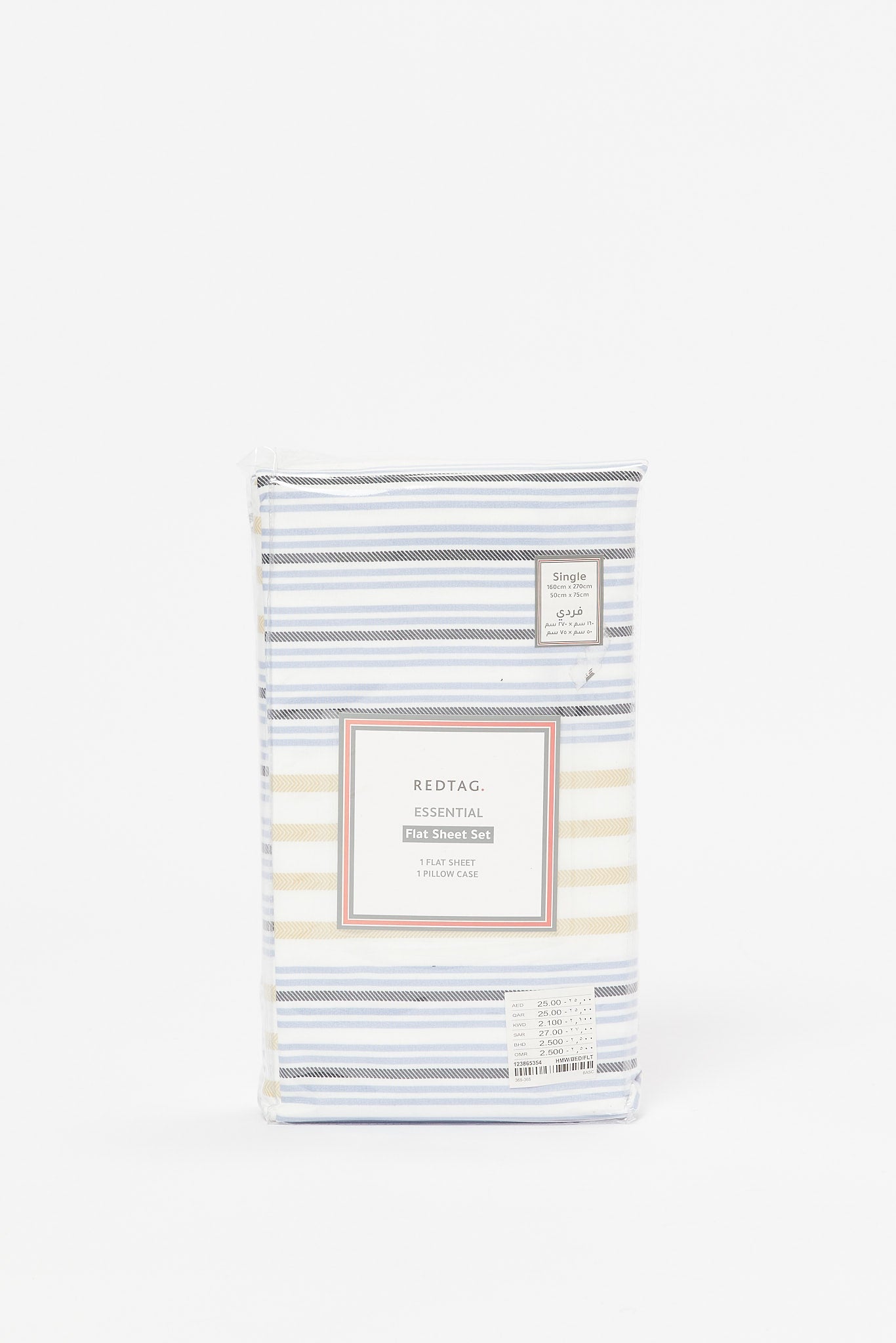 Redtag-Blue-Stripe-Print-Flat-Sheet-(Single-Size)-365,-Category:Flat-Sheets,-Colour:Blue,-Deals:2-FOR-49,-Deals:New-In,-Dept:Home,-Filter:Home-Bedroom,-HMW-BED-Flat-Sheets,-New-In-HMW-BED,-Non-Sale,-Section:Homewares-Home-Bedroom-