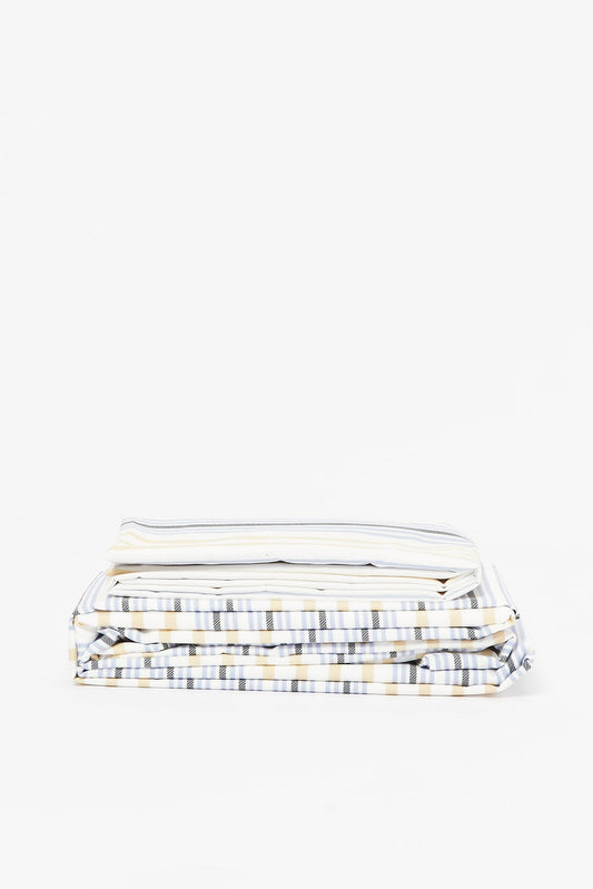 Redtag-Blue-Stripe-Print-Flat-Sheet-(Single-Size)-365,-Category:Flat-Sheets,-Colour:Blue,-Deals:2-FOR-49,-Deals:New-In,-Dept:Home,-Filter:Home-Bedroom,-HMW-BED-Flat-Sheets,-New-In-HMW-BED,-Non-Sale,-Section:Homewares-Home-Bedroom-