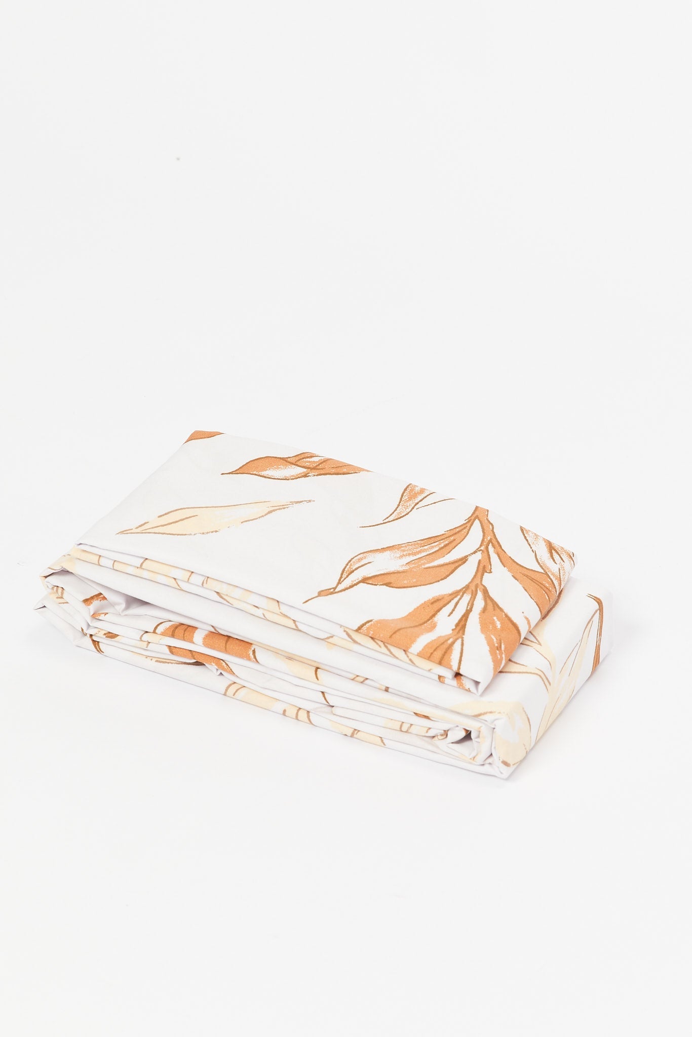 Redtag-Beige-Leaves-Print-Flat-Sheet-(Single-Size)-365,-Category:Flat-Sheets,-Colour:Beige,-Deals:2-FOR-49,-Deals:New-In,-Dept:Home,-Filter:Home-Bedroom,-HMW-BED-Flat-Sheets,-New-In-HMW-BED,-Non-Sale,-Section:Homewares-Home-Bedroom-