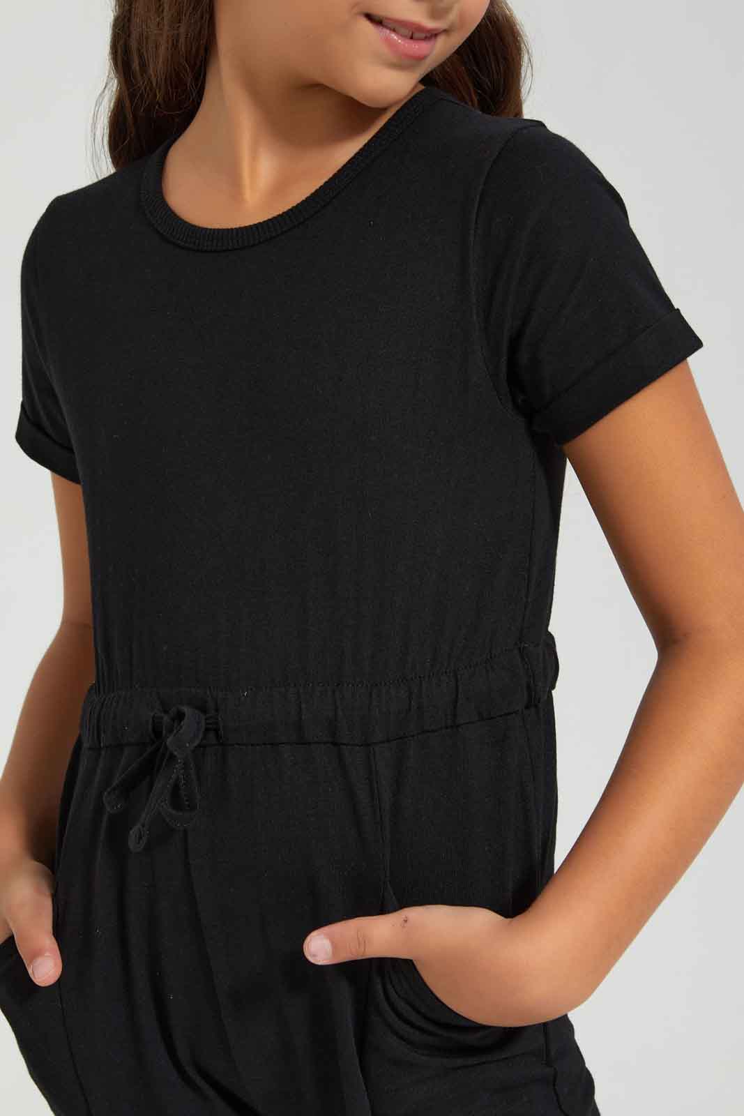 Redtag-Girls-Navy-Long-Length-Jumpsuits-Category:Jumpsuits,-Colour:Navy,-Deals:New-In,-Filter:Girls-(2-to-8-Yrs),-GIR-Jumpsuits,-New-In-GIR-APL,-Non-Sale,-Section:Girls-(0-to-14Yrs),-W22B-Girls-2 to 8 Years