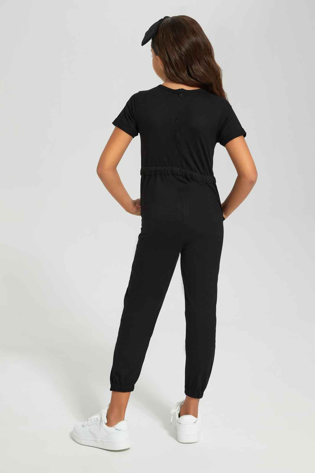 Redtag-Girls-Navy-Long-Length-Jumpsuits-Category:Jumpsuits,-Colour:Navy,-Deals:New-In,-Filter:Girls-(2-to-8-Yrs),-GIR-Jumpsuits,-New-In-GIR-APL,-Non-Sale,-Section:Girls-(0-to-14Yrs),-W22B-Girls-2 to 8 Years