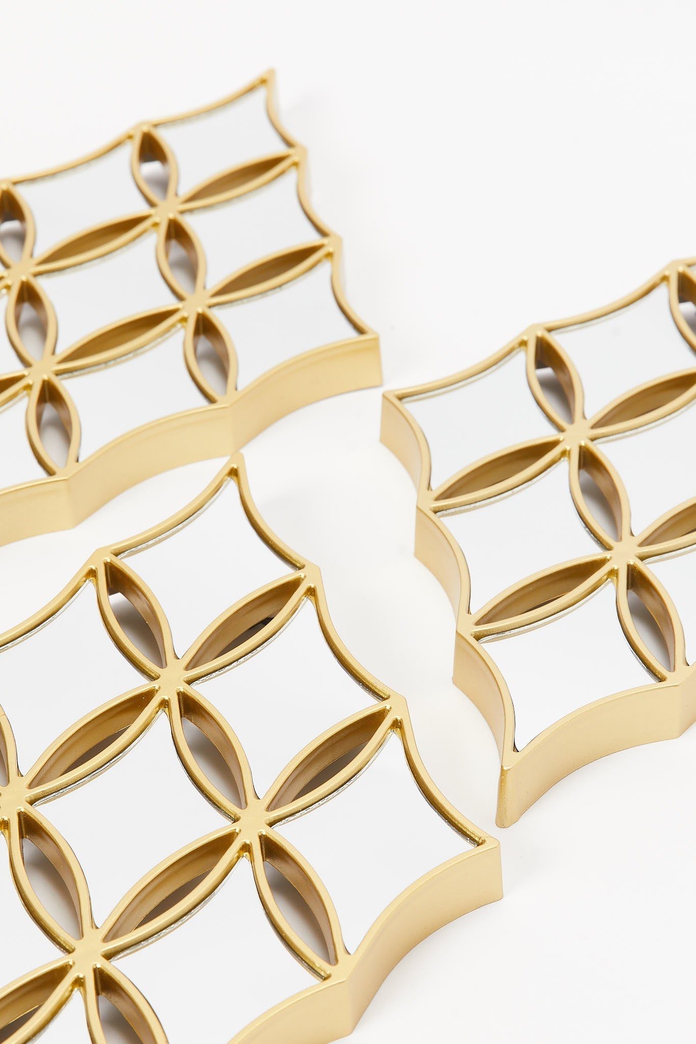 Redtag-Gold-Diamond-Decorative-Mirror-Set(3Piece)-Category:Mirrors,-Colour:Gold,-Deals:New-In,-Dept:Home,-Filter:Home-Decor,-HMW-HOM-Wall-Decor-&-Mirrors,-New-In-HMW-HOM,-Non-Sale,-S23B,-Section:Homewares-Home-Decor-