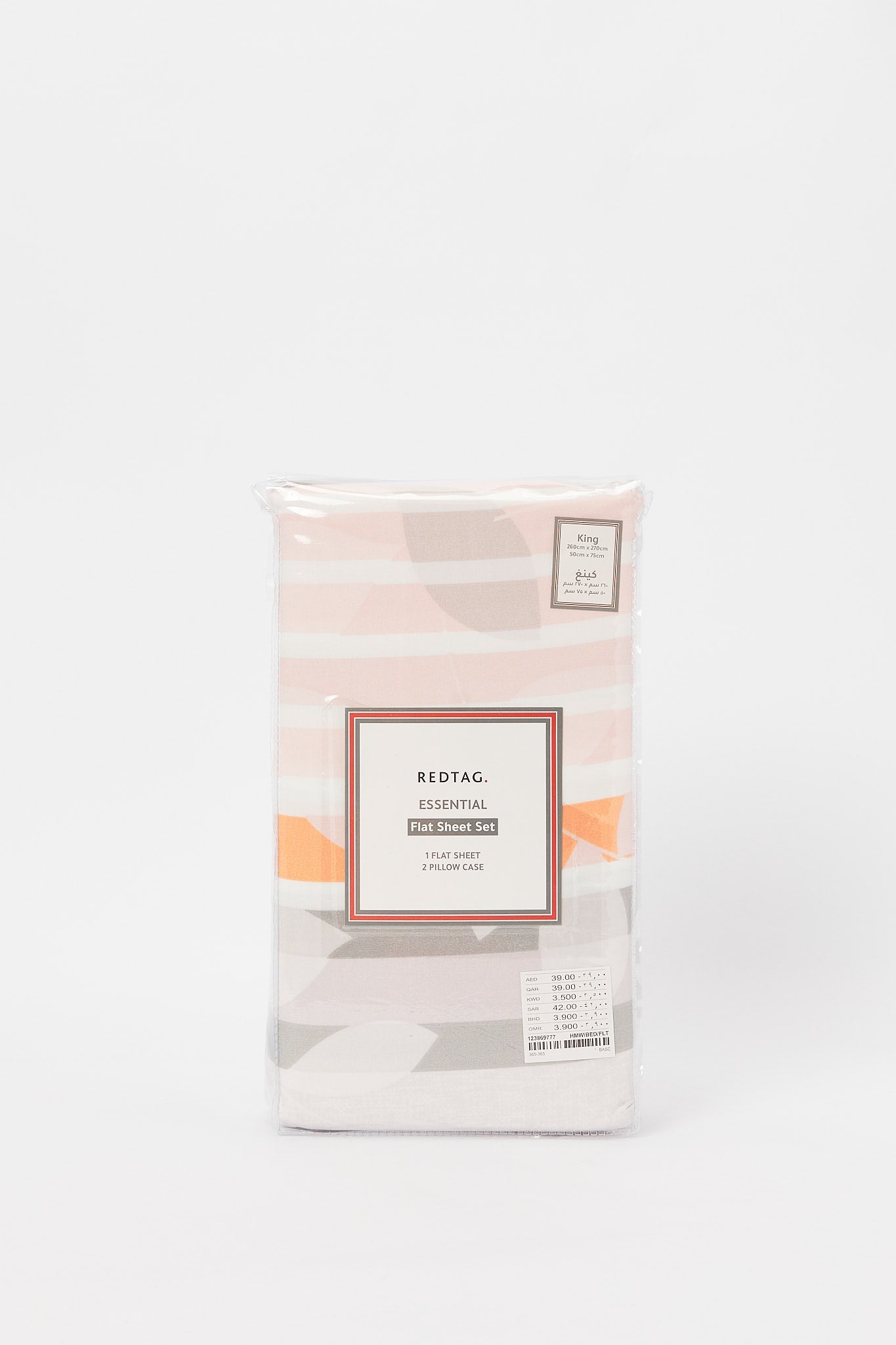 Redtag-Grey-Stripe-Print-Flat-Sheet-(King-Size)-365,-Category:Flat-Sheets,-Colour:Grey,-Deals:New-In,-Dept:Home,-Filter:Home-Bedroom,-H1:HMW,-H2:BED,-H3:BLN,-H4:FLT,-HMW-BED-Flat-Sheets,-New-In-HMW-BED,-Non-Sale,-Season:365,-Section:Homewares,-Style:ENTRY-Home-Bedroom-