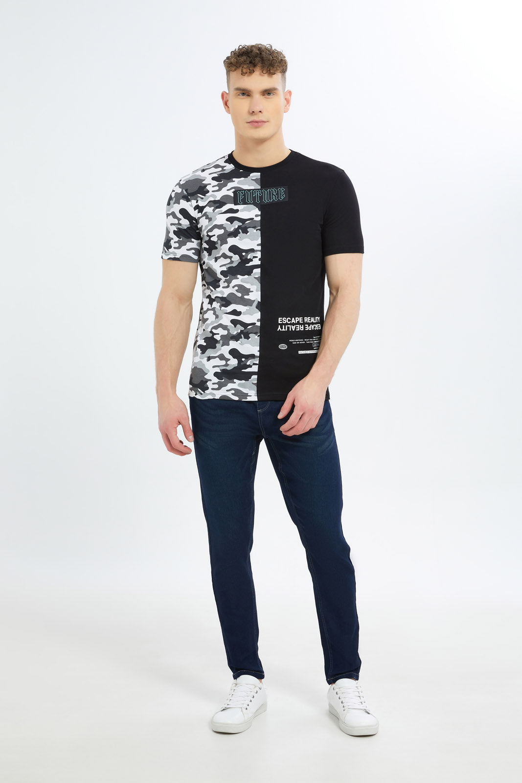 Redtag-Men-Rinse-Wash-Pull-On-Knit-Denim-Jeans-Category:Jeans,-Colour:Dark-Wash,-Deals:New-In,-Dept:Menswear,-Filter:Men's-Clothing,-Men-Jeans,-New-In-Men-APL,-Non-Sale,-S23B,-Section:Men,-TBL-Men's-