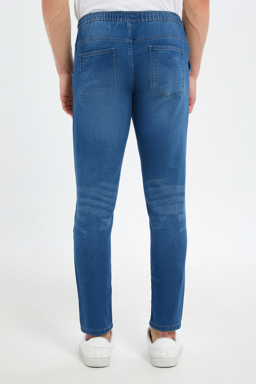 Redtag-Men-Mid-Wash-Pull-On-Knit-Denim-Jeans-Category:Jeans,-Colour:Indigo,-Deals:New-In,-Dept:Menswear,-Filter:Men's-Clothing,-Men-Jeans,-New-In-Men-APL,-Non-Sale,-S23B,-Section:Men,-TBL-Men's-