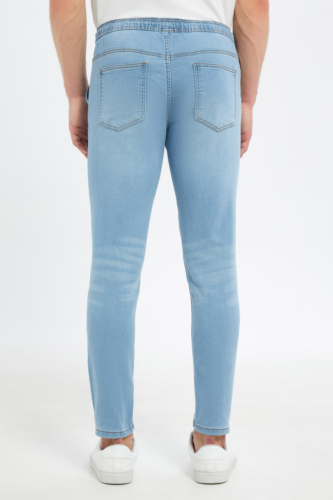 Redtag-Men-Light-Wash-Pull-On-Knit-Denim-Jeans-Category:Jeans,-Colour:Light-Wash,-Deals:New-In,-Dept:Menswear,-Filter:Men's-Clothing,-Men-Jeans,-New-In-Men-APL,-Non-Sale,-S23B,-Section:Men,-TBL-Men's-