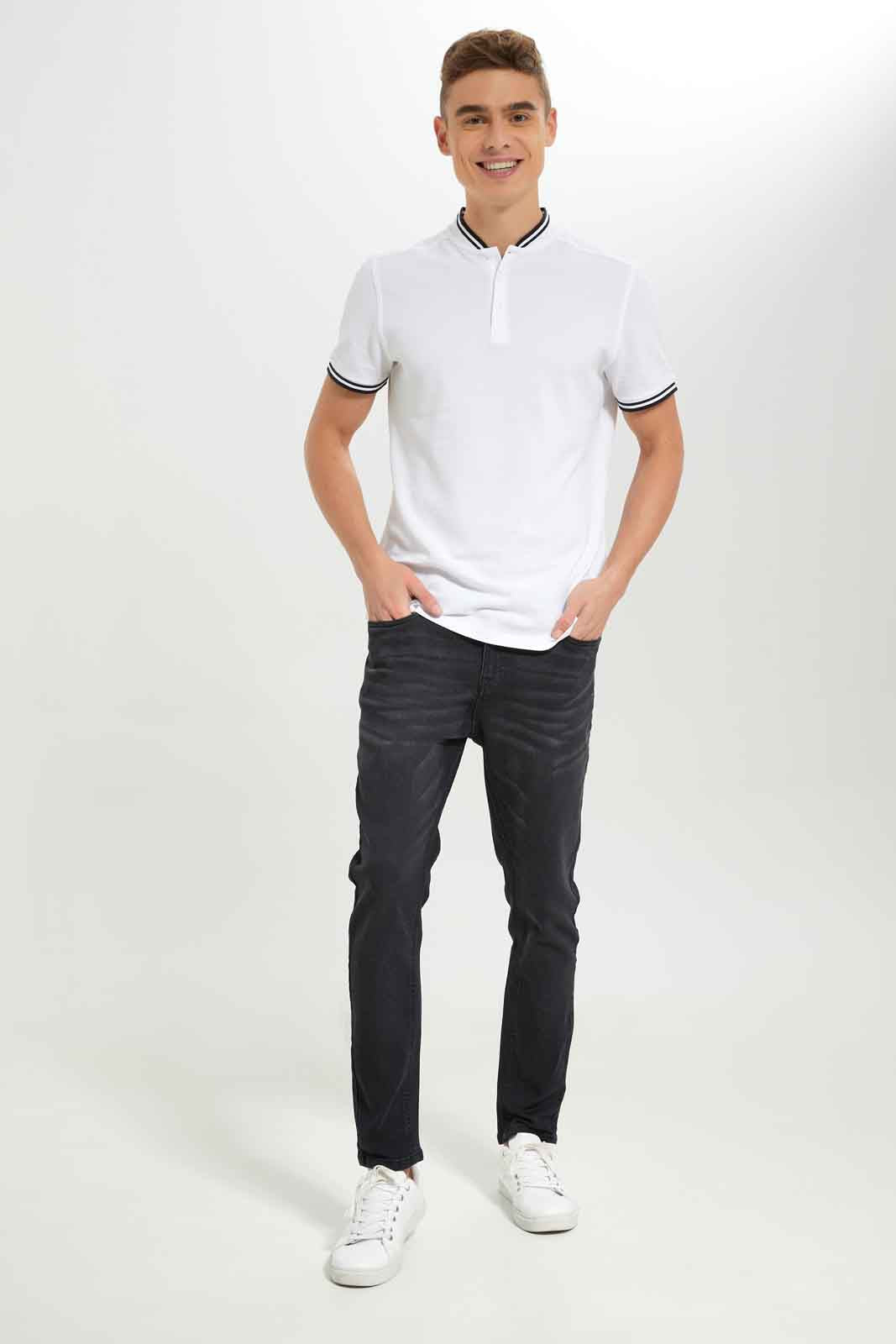 Redtag-Men-Charcoal-Wash-5-Pocket-Knit-Denim-Jeans-Category:Jeans,-Colour:Charcoal,-Deals:New-In,-Dept:Menswear,-Filter:Men's-Clothing,-Men-Jeans,-New-In-Men-APL,-Non-Sale,-S23A,-Section:Men,-TBL-Men's-