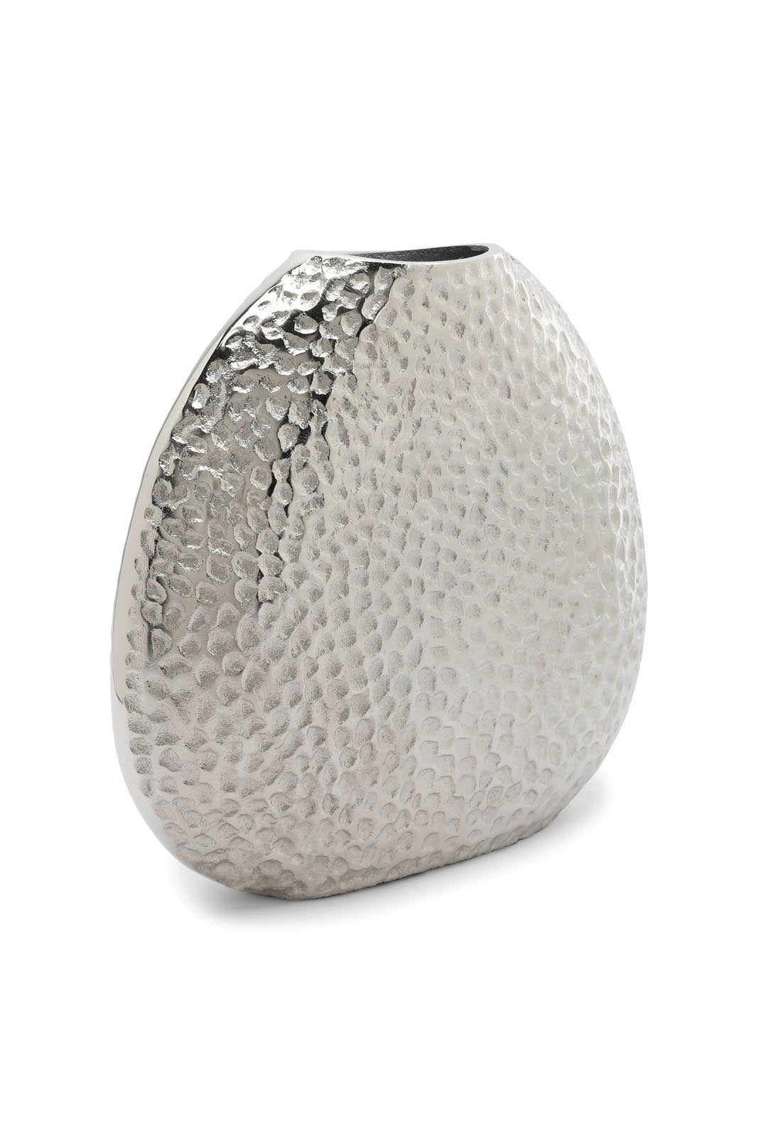 Redtag-Silver-Hammered-Decorative-Flower-Vase-Category:Plants-&-Flowers,-Colour:Silver,-Deals:New-In,-Dept:Home,-Filter:Home-Decor,-HMW-HOM-Decorative-Accessories,-New-In-HMW-HOM,-Non-Sale,-Section:Homewares,-W22B-Home-Decor-