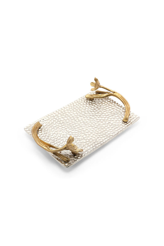 Redtag-Silver-Hammered-Decorative-Tray-Category:Trays,-Colour:Silver,-Deals:New-In,-Dept:Home,-Filter:Home-Decor,-HMW-HOM-Decorative-Accessories,-New-In-HMW-HOM,-Non-Sale,-Section:Homewares,-W22B-Home-Decor-