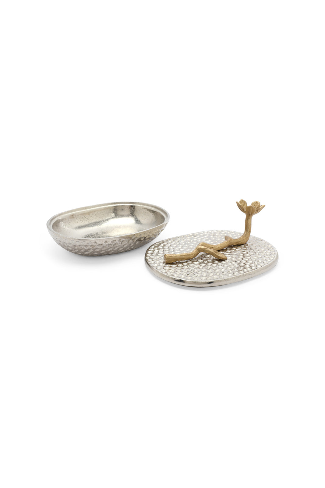 Redtag-Silver-Hammered-Trinket-Box-Category:Fashion-Box,-Colour:Silver,-Deals:New-In,-Dept:Home,-Filter:Home-Decor,-HMW-HOM-Decorative-Accessories,-New-In-HMW-HOM,-Non-Sale,-Section:Homewares,-W22B-Home-Decor-