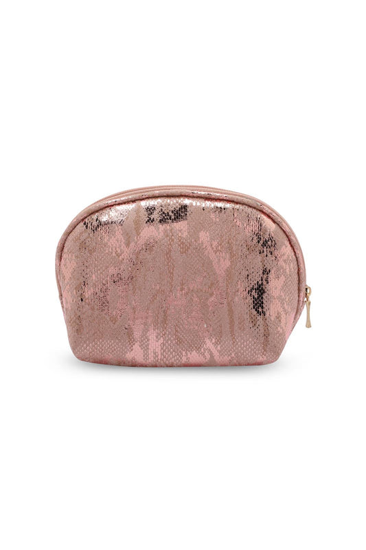 Redtag-Gold-Stripe-Cosmetic-Pouches-Category:Cosmetics,-Colour:Pink,-Dept:Ladieswear,-Filter:Women's-Accessories,-New-In,-New-In-Women-ACC,-Non-Sale,-S23A,-Section:Women,-Women-Cosmetics-Women-