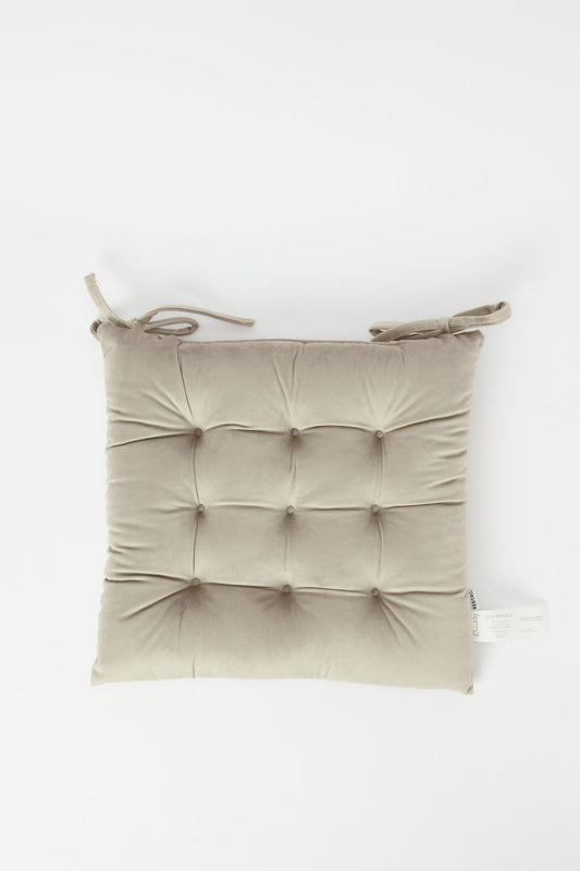 Redtag-Beige-Velvet-Chairpad-Category:Cushions,-Colour:Beige,-Deals:New-In,-Dept:Home,-Filter:Home-Bedroom,-H1:HMW,-H2:BED,-H3:BCC,-H4:CUS,-HMW-BED-Cushions,-New-In-HMW-BED,-Non-Sale,-Promo:JULIETTE,-RMD,-S23B,-Season:S23B,-Section:Homewares,-Style:CHAIR-PAD-Home-Bedroom-