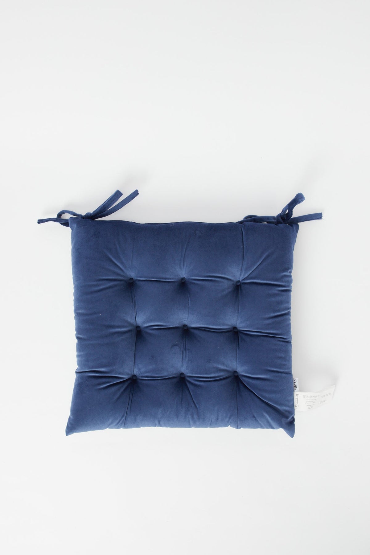Redtag-Navy-Velvet-Chairpad-Category:Cushions,-Colour:Navy,-Deals:New-In,-Dept:Home,-Filter:Home-Bedroom,-H1:HMW,-H2:BED,-H3:BCC,-H4:CUS,-HMW-BED-Cushions,-New-In-HMW-BED,-Non-Sale,-S23B,-Season:S23B,-Section:Homewares,-Style:CHAIR-PAD-Home-Bedroom-