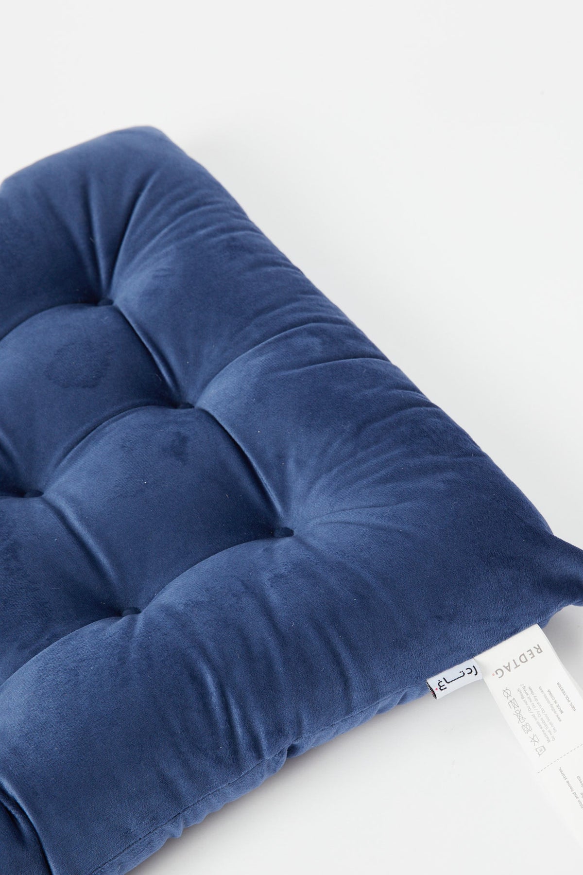 Redtag-Navy-Velvet-Chairpad-Category:Cushions,-Colour:Navy,-Deals:New-In,-Dept:Home,-Filter:Home-Bedroom,-H1:HMW,-H2:BED,-H3:BCC,-H4:CUS,-HMW-BED-Cushions,-New-In-HMW-BED,-Non-Sale,-S23B,-Season:S23B,-Section:Homewares,-Style:CHAIR-PAD-Home-Bedroom-