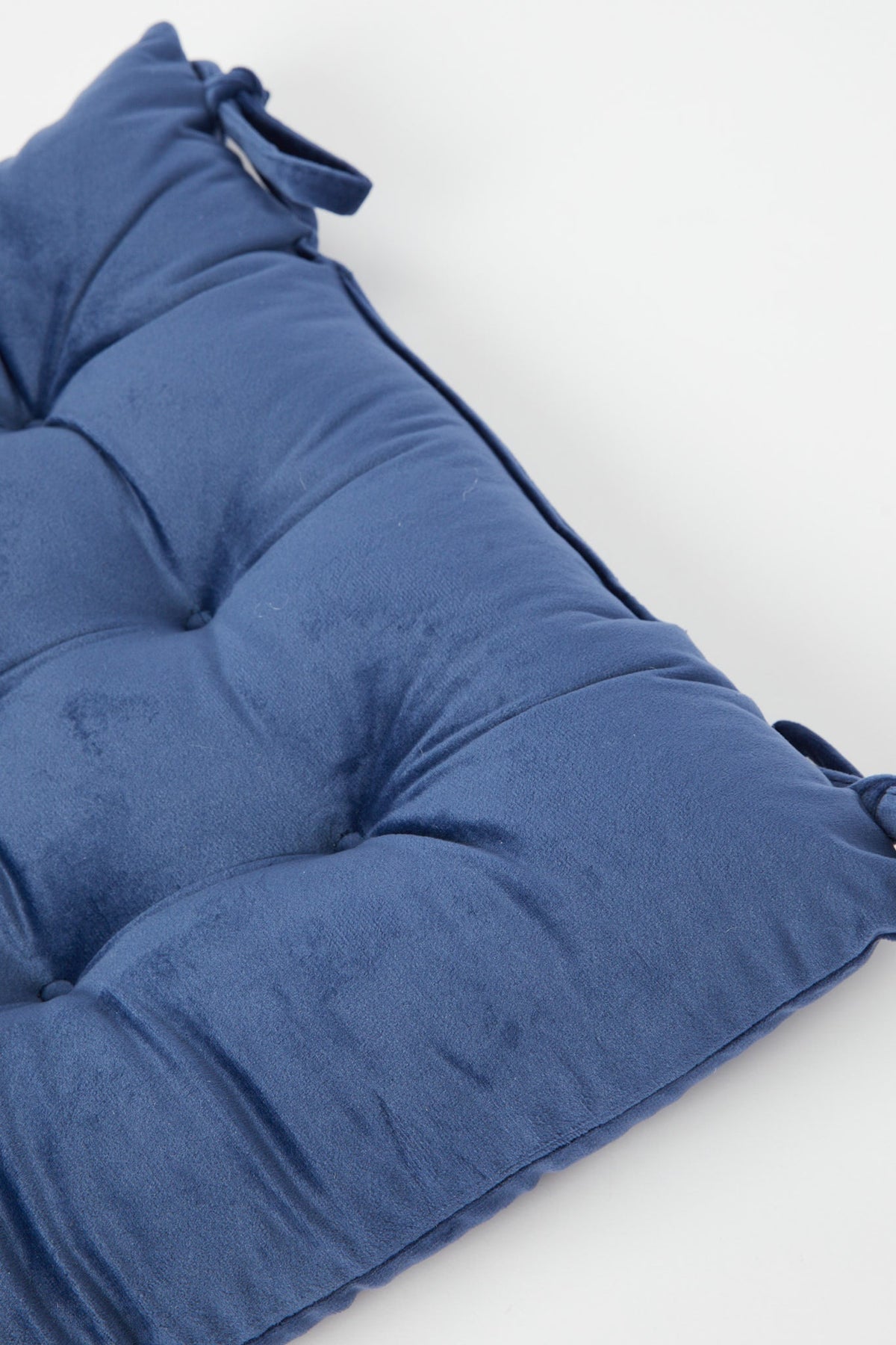 Redtag-Navy-Velvet-Chairpad-Category:Cushions,-Colour:Navy,-Deals:New-In,-Dept:Home,-Filter:Home-Bedroom,-H1:HMW,-H2:BED,-H3:BCC,-H4:CUS,-HMW-BED-Cushions,-New-In-HMW-BED,-Non-Sale,-S23B,-Season:S23B,-Section:Homewares,-Style:CHAIR-PAD-Home-Bedroom-