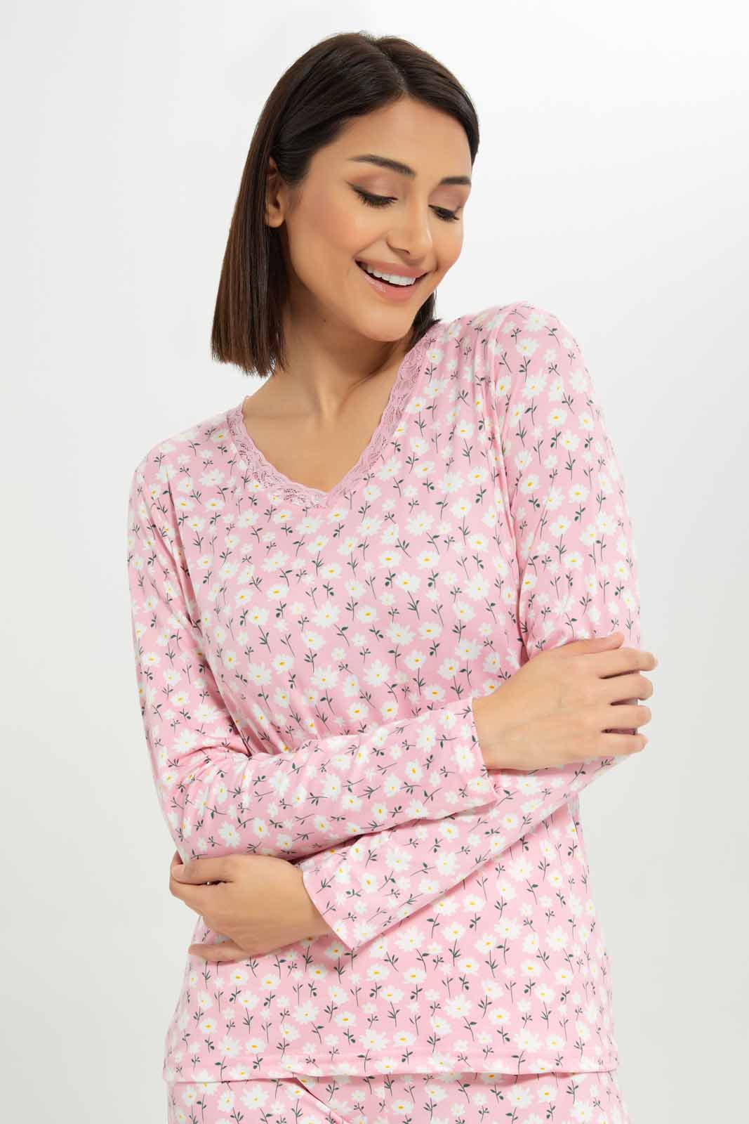 Redtag-Women-Assorted-Aop-Long-Sleeves-Pajama-Set-Bottom-Aop-Category:Pyjama-Sets,-Colour:Assorted,-Deals:New-In,-Dept:Ladieswear,-Filter:Women's-Clothing,-New-In-Women-APL,-Non-Sale,-S23A,-Section:Women,-TBL,-Women-Pyjama-Sets--
