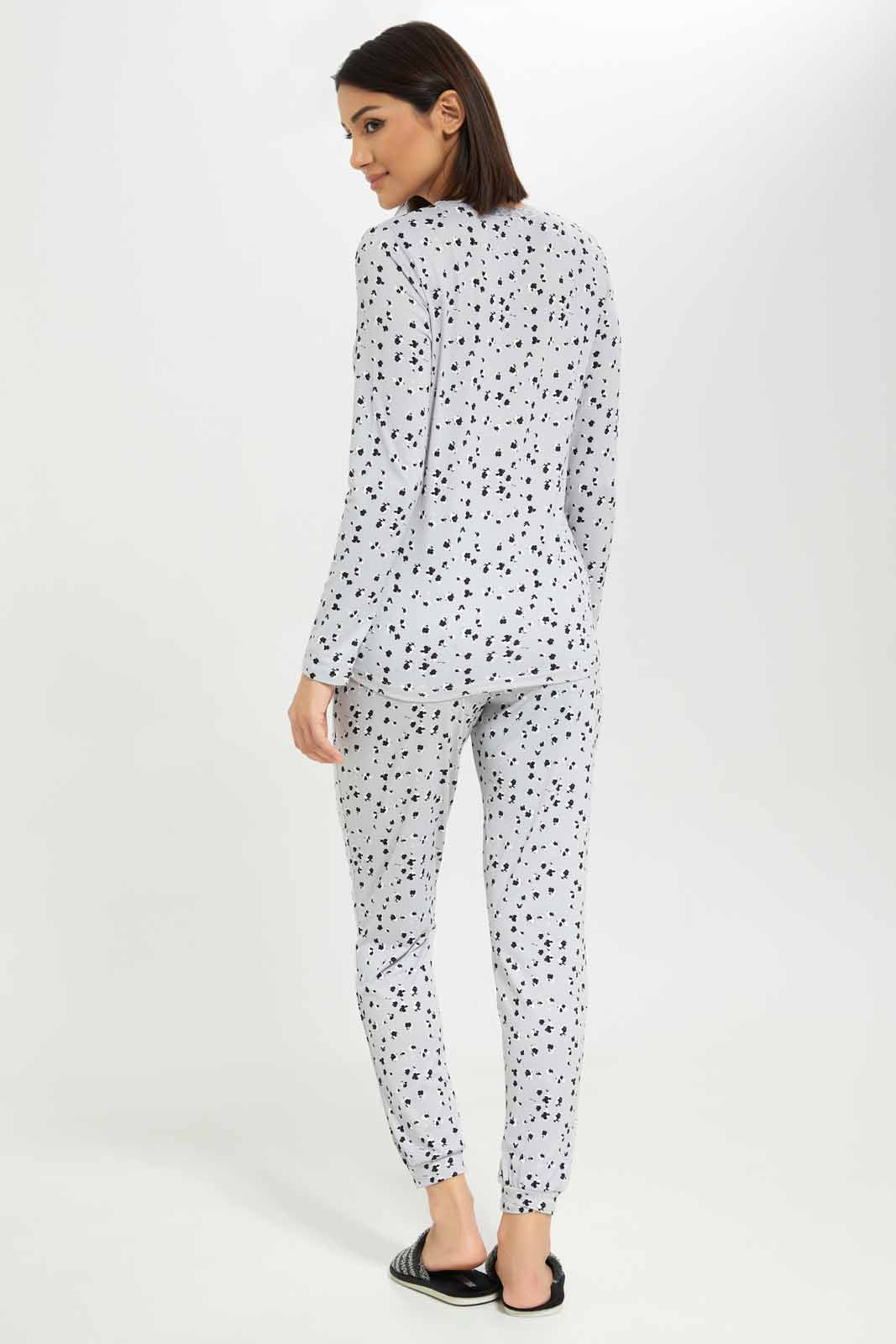 Redtag-Women-Assorted-Aop-Long-Sleeves-Pajama-Set-Bottom-Aop-Category:Pyjama-Sets,-Colour:Assorted,-Deals:New-In,-Dept:Ladieswear,-Filter:Women's-Clothing,-New-In-Women-APL,-Non-Sale,-S23A,-Section:Women,-TBL,-Women-Pyjama-Sets--