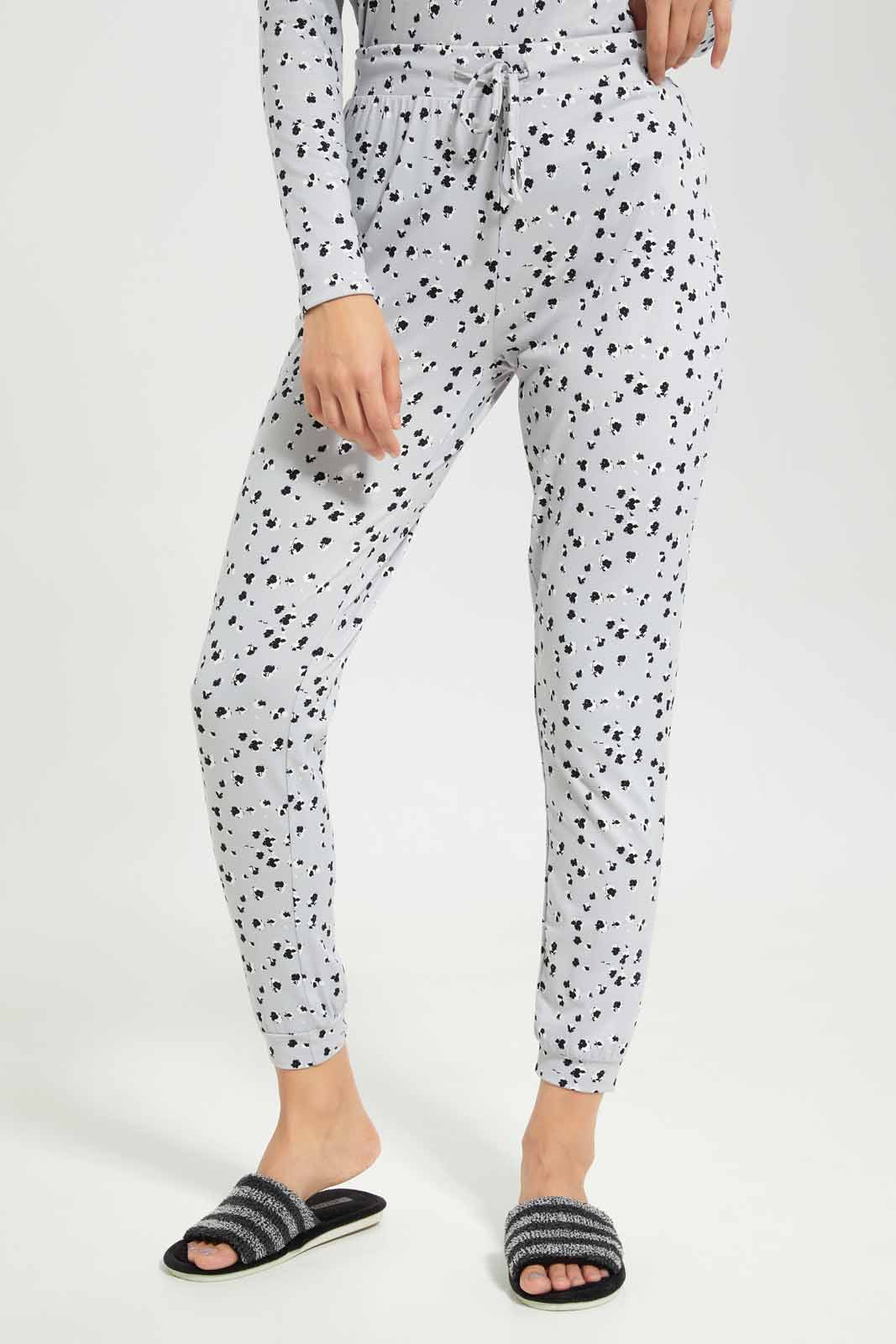 Redtag-Women-Assorted-Aop-Long-Sleeves-Pajama-Set-Bottom-Aop-Category:Pyjama-Sets,-Colour:Assorted,-Deals:New-In,-Dept:Ladieswear,-Filter:Women's-Clothing,-New-In-Women-APL,-Non-Sale,-S23A,-Section:Women,-TBL,-Women-Pyjama-Sets--