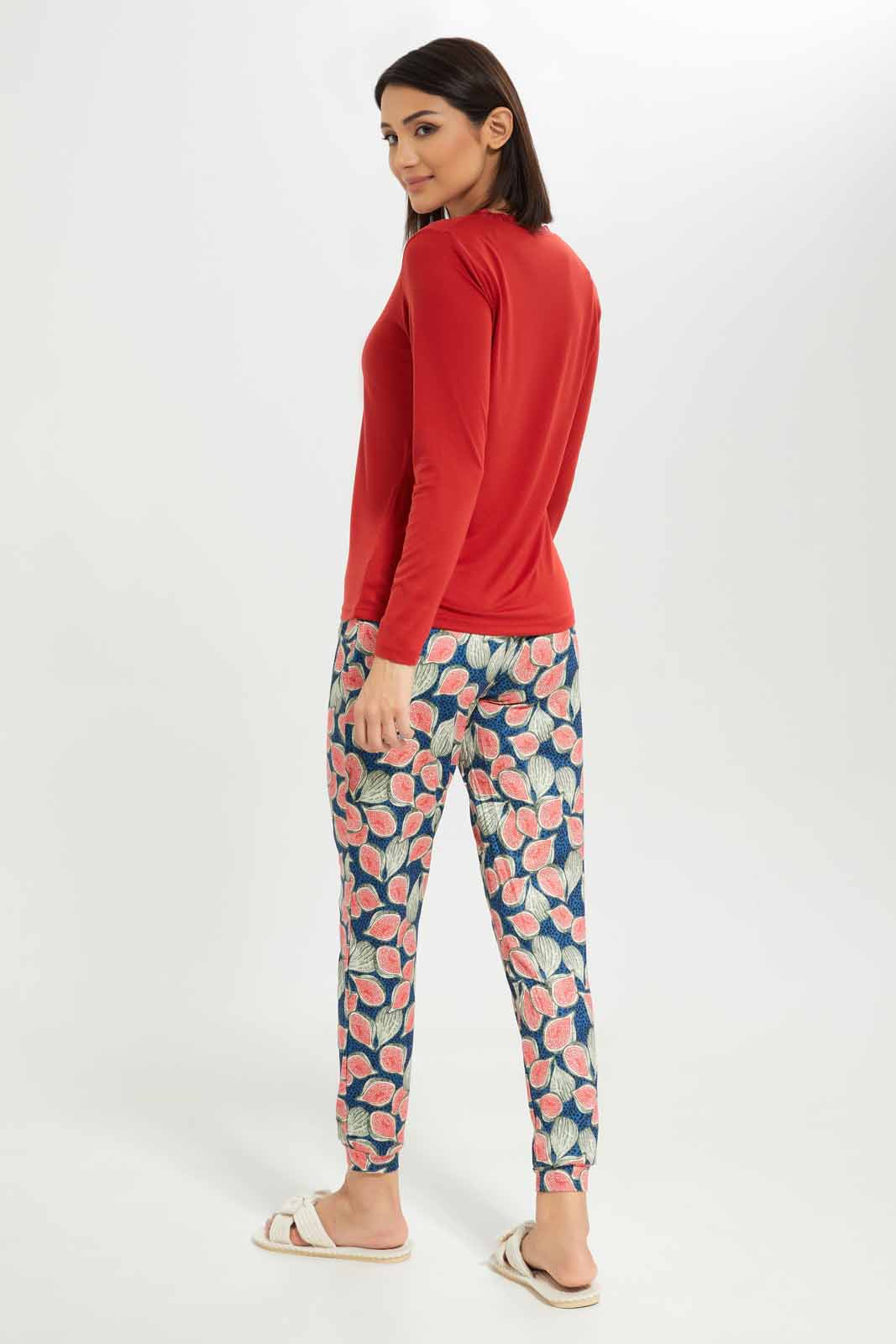 Redtag-Women-Assorted-Aop-Long-Sleeves-Pajama-Set-Bottom-Aop-Category:Pyjama-Sets,-Colour:Assorted,-Deals:New-In,-Dept:Ladieswear,-Filter:Women's-Clothing,-New-In-Women-APL,-Non-Sale,-S23A,-Section:Women,-TBL,-Women-Pyjama-Sets--