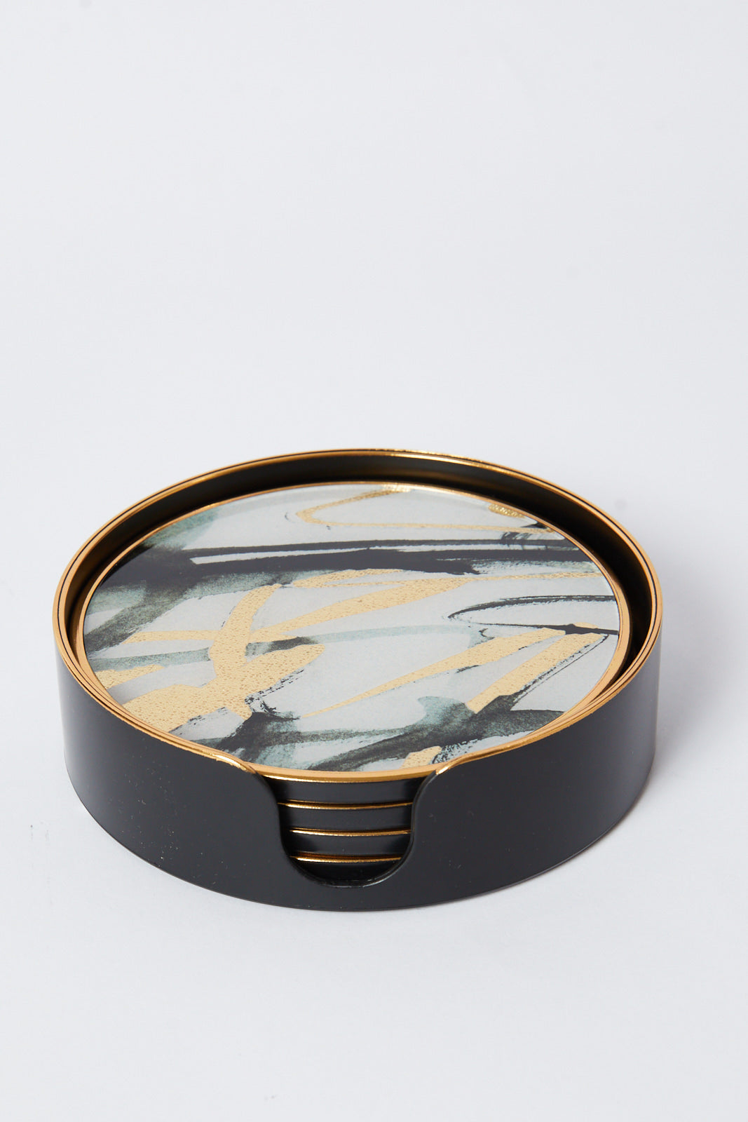 Redtag-Gold-Geomatic-Coaster-(5-Piece)-Category:Bakeware,-Colour:Gold,-Deals:New-In,-Dept:Home,-Filter:Home-Dining,-HMW-DIN-Serveware,-New-In-HMW-DIN,-Non-Sale,-S23A,-Section:Homewares-Home-Dining-