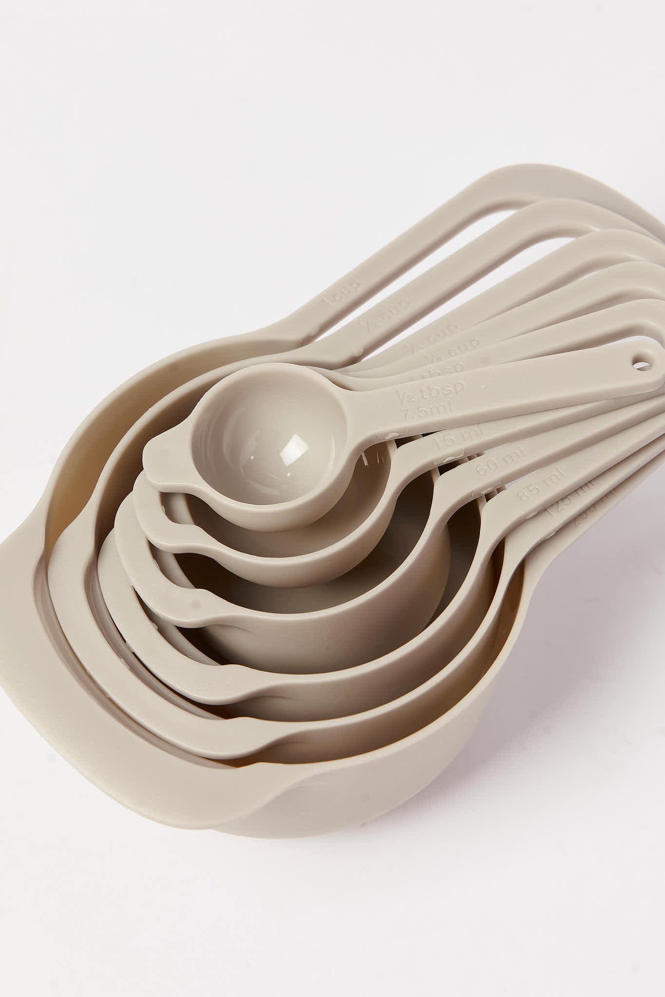 Redtag-Beige-Measuring-Cup-&-Spoon-Set-(6-Piece)-Category:Kitchen-Accessories,-Colour:Beige,-Deals:New-In,-Dept:Home,-Filter:Home-Dining,-HMW-DIN-Kitchen-Accessories,-New-In-HMW-DIN,-Non-Sale,-S23B,-Section:Homewares-Home-Dining-