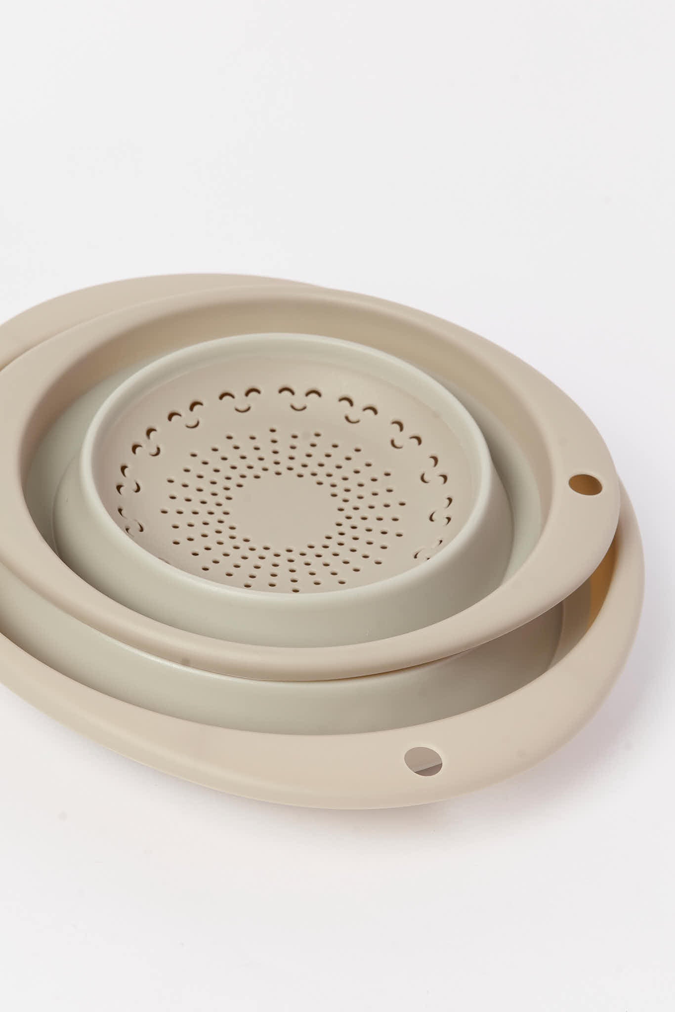 Redtag-Beige-Colander-(2-Piece)-Category:Kitchen-Accessories,-Colour:Beige,-Deals:New-In,-Dept:Home,-Filter:Home-Dining,-HMW-DIN-Kitchen-Accessories,-New-In-HMW-DIN,-Non-Sale,-S23B,-Section:Homewares-Home-Dining-