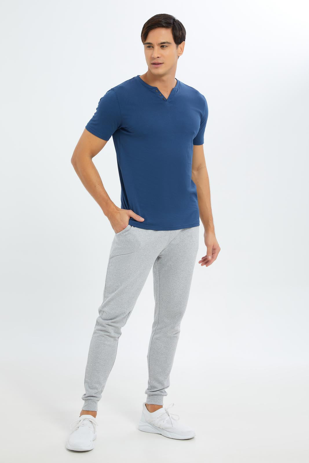 Redtag-Men-Blue-Notch-Neck-T-Shirt-Category:T-Shirts,-Colour:Blue,-Deals:New-In,-Dept:Menswear,-Filter:Men's-Clothing,-Men-T-Shirts,-New-In-Men-APL,-Non-Sale,-S23C,-Section:Men-Men's-