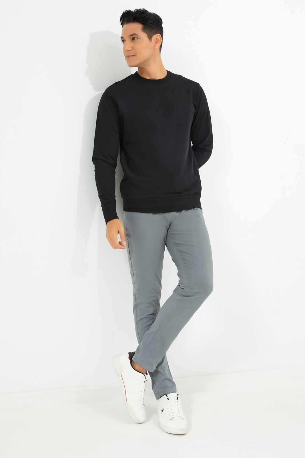 Redtag-Men-Mustard-Crew-Neck-Sweatshirt-Category:Sweatshirts,-Colour:Mustard,-Deals:New-In,-Dept:Menswear,-Filter:Men's-Clothing,-Men-Sweatshirts,-New-In-Men-APL,-Non-Sale,-S23A,-Section:Men,-TBL-Men's-