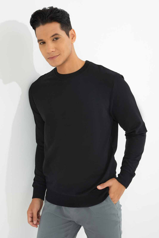 Redtag-Men-Mustard-Crew-Neck-Sweatshirt-Category:Sweatshirts,-Colour:Mustard,-Deals:New-In,-Dept:Menswear,-Filter:Men's-Clothing,-Men-Sweatshirts,-New-In-Men-APL,-Non-Sale,-S23A,-Section:Men,-TBL-Men's-