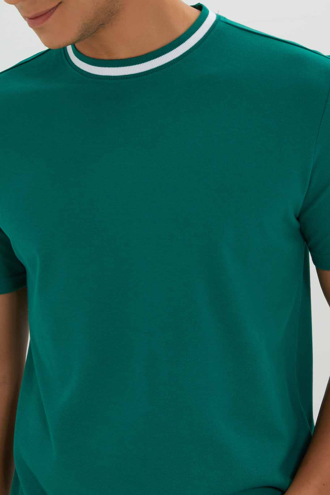 Redtag-Men-Sage-Green-Varsity-Pique-T-Shirt-Category:T-Shirts,-Colour:Green,-Deals:New-In,-Dept:Menswear,-Filter:Men's-Clothing,-Men-T-Shirts,-New-In-Men-APL,-Non-Sale,-S23A,-Section:Men-Men's-