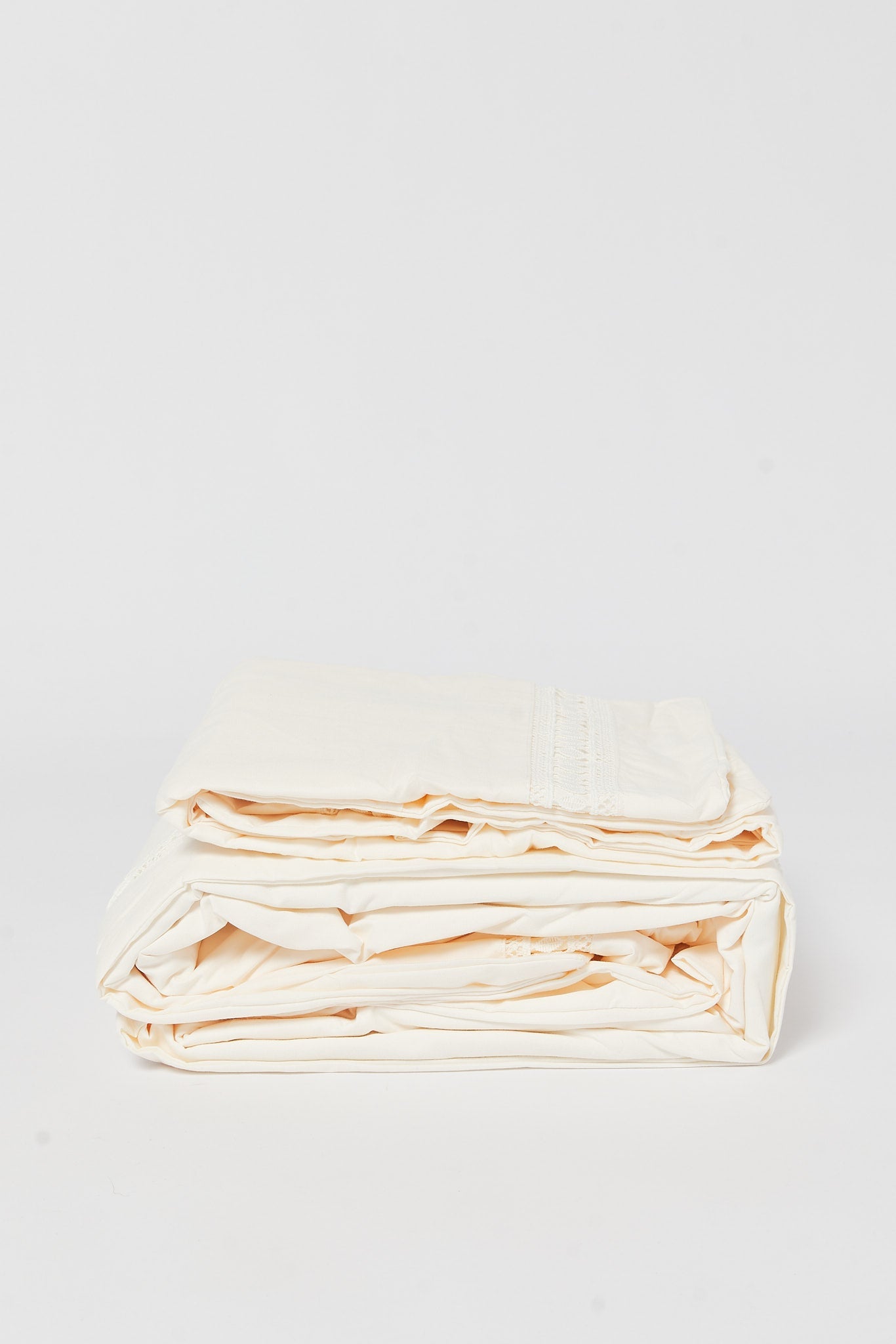 Redtag-Ivory-3-Piece-Duvet-Cover-With-Lace-Border-(King-Size)-Category:Duvet-Covers,-Colour:Ivory,-Deals:New-In,-Dept:Home,-Filter:Home-Bedroom,-HMW-BED-Duvet-Covers,-New-In-HMW-BED,-Non-Sale,-S23B,-Section:Homewares-Home-Bedroom-