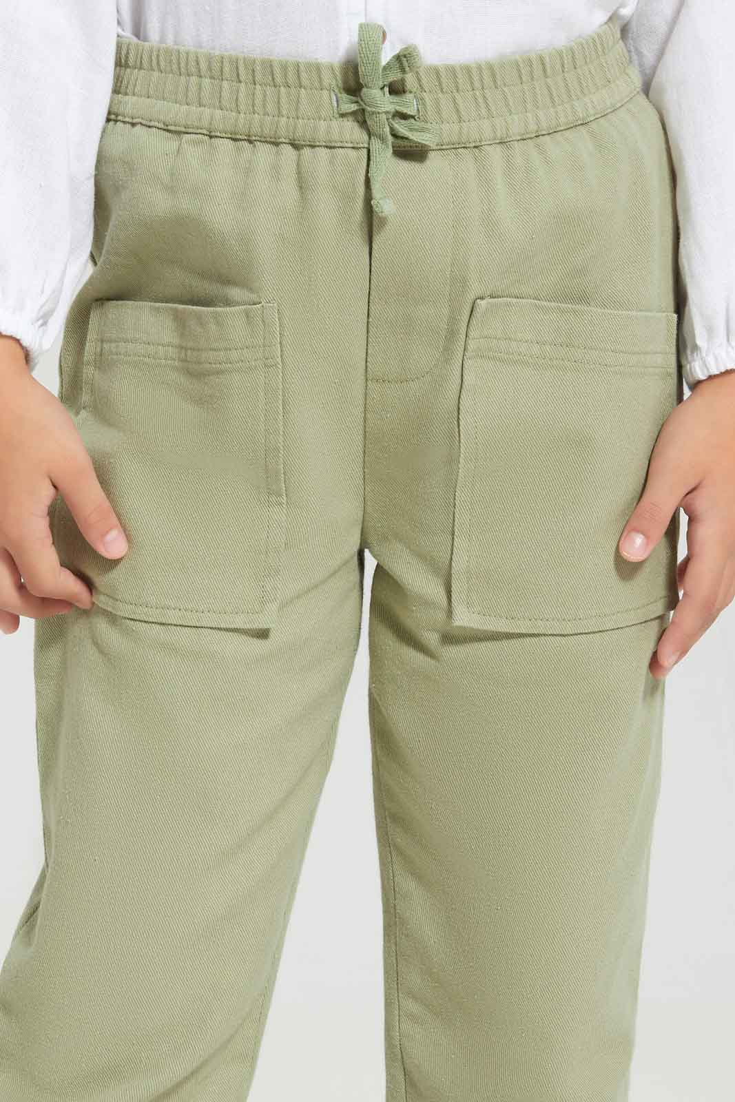 Redtag-Girls-Pink-Jegging-With-Patch-Pocket-Category:Jeggings,-Colour:Apricot,-Deals:New-In,-Dept:Girls,-Filter:Girls-(2-to-8-Yrs),-GIR-Jeggings,-New-In-GIR-APL,-Non-Sale,-Section:Girls-(0-to-14Yrs),-W22B-Girls-2 to 8 Years