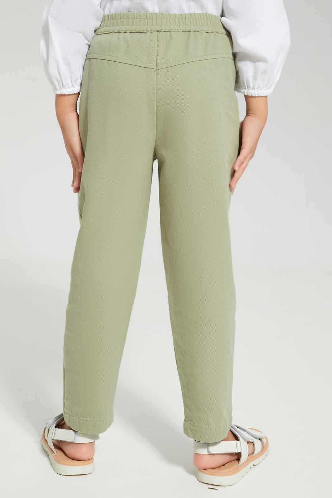 Redtag-Girls-Pink-Jegging-With-Patch-Pocket-Category:Jeggings,-Colour:Apricot,-Deals:New-In,-Dept:Girls,-Filter:Girls-(2-to-8-Yrs),-GIR-Jeggings,-New-In-GIR-APL,-Non-Sale,-Section:Girls-(0-to-14Yrs),-W22B-Girls-2 to 8 Years